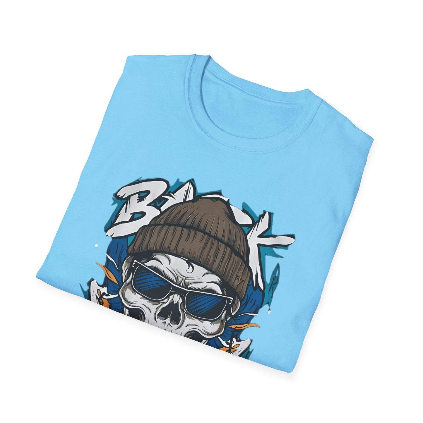 Skull Graphic Unisex Cotton T-shirt with Skeleton Artwork Design 7