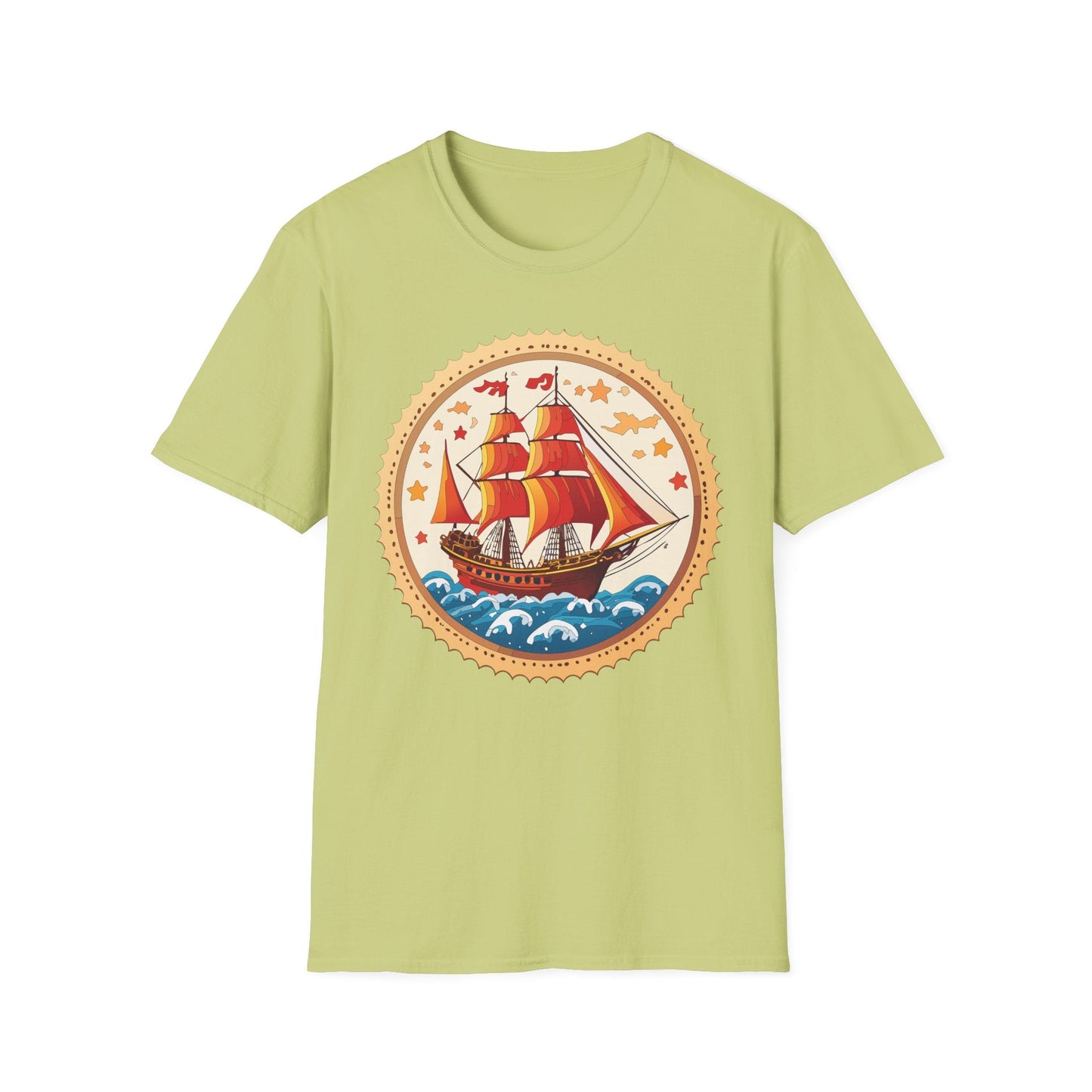 Ship T Shirts Frigate Vessel Tee Shirt Unisex Short Sleeve Gildan Softstyle 100 Percent Cotton