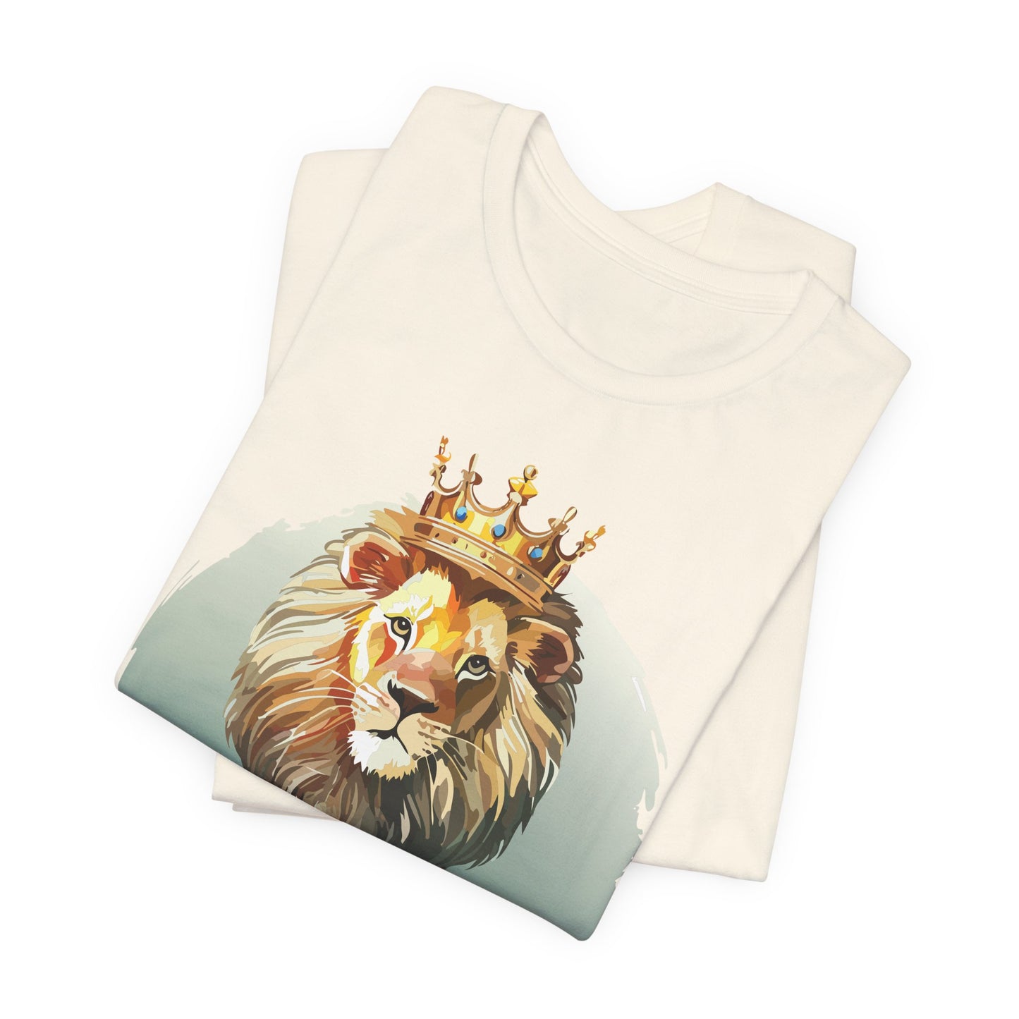 Regal Lion Short Sleeve Tee, Animal Shirt, Lion Tee, Unisex Top, Birthday Gift, Shirt with Animal design
