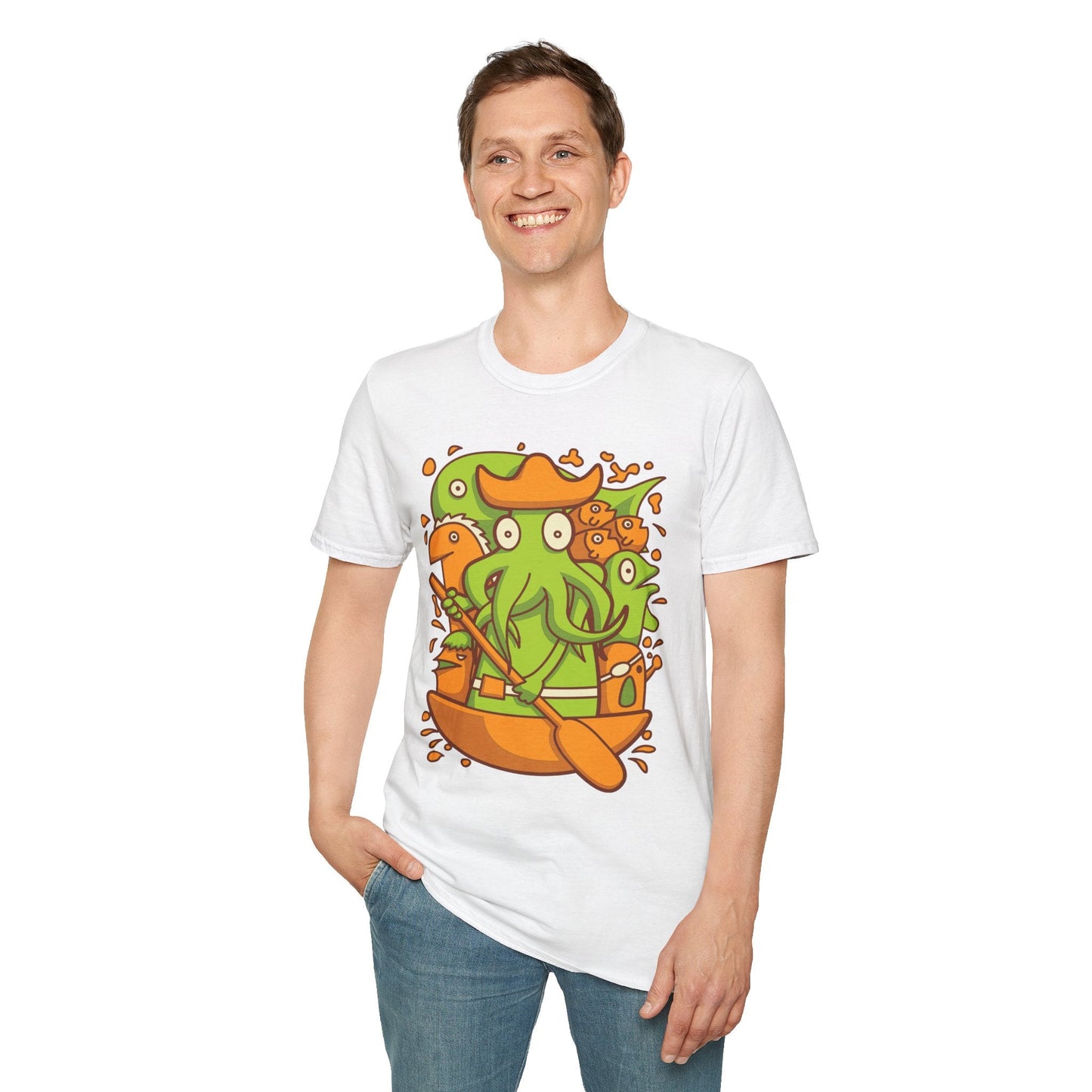 Cartoon T Shirt Animation T Shirt Funny Tee Shirt Unisex Gildan Softstyle Cotton 64000