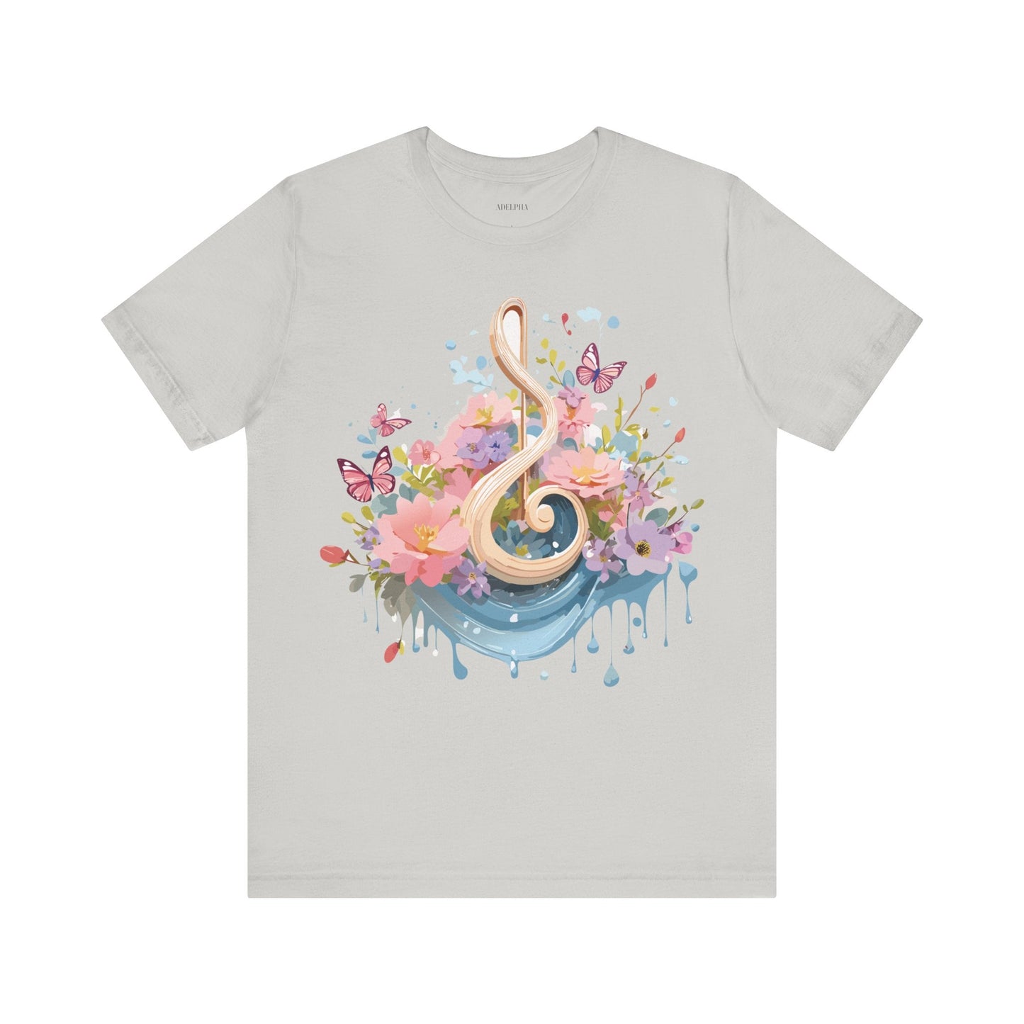 Music Graphic T Shirt Unisex Short Sleeve Adelpha Vintage Inspired Artwork Tee Premium Edition