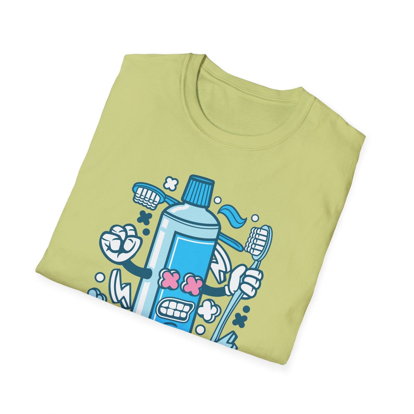 Cartoon Animation T Shirt Unisex Gildan Softstyle 64000 Tee With Fun Art Design Artwork