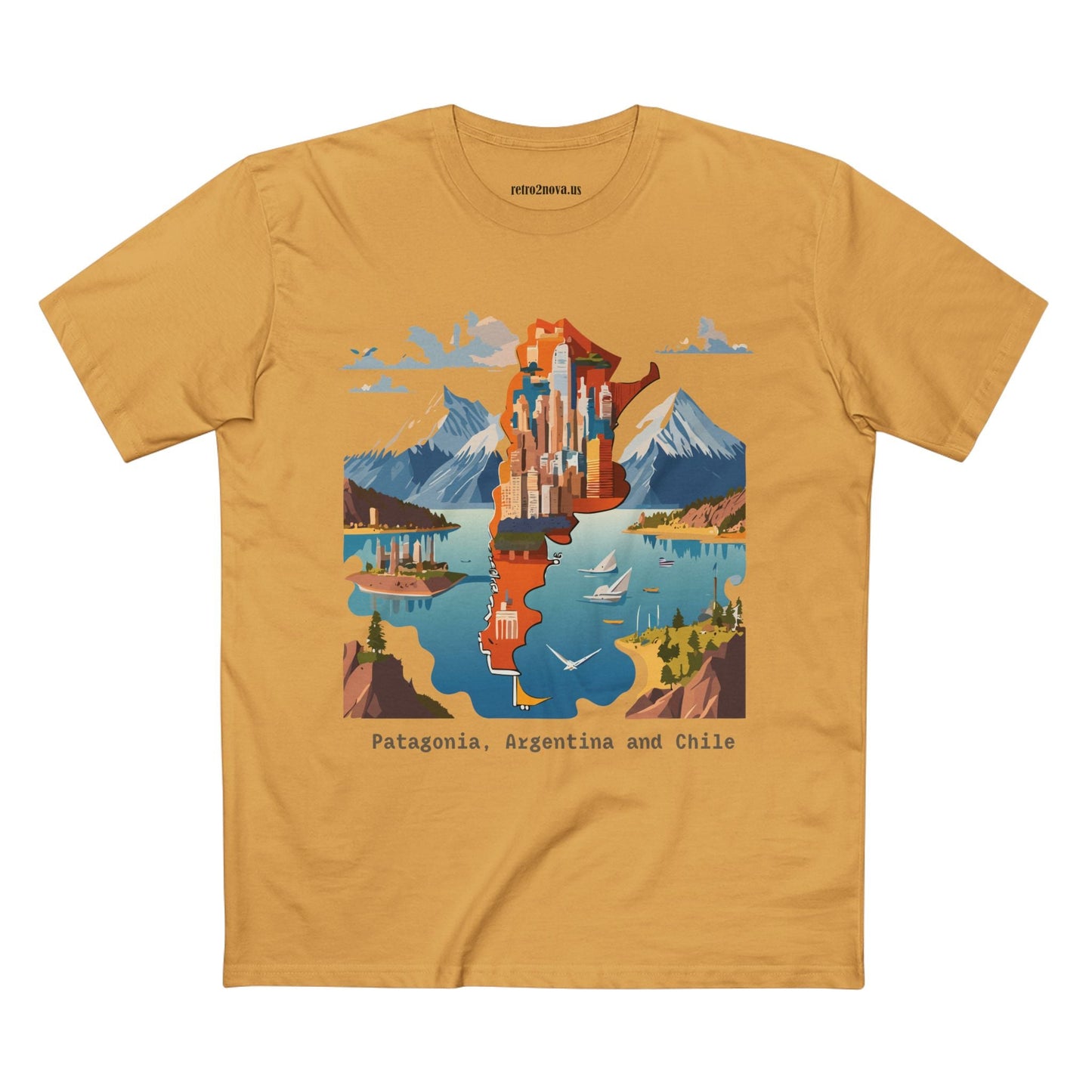 Travel Shirt For Tourists Unisex Premium Cotton Tee With Original Art Design By Retro2Nova