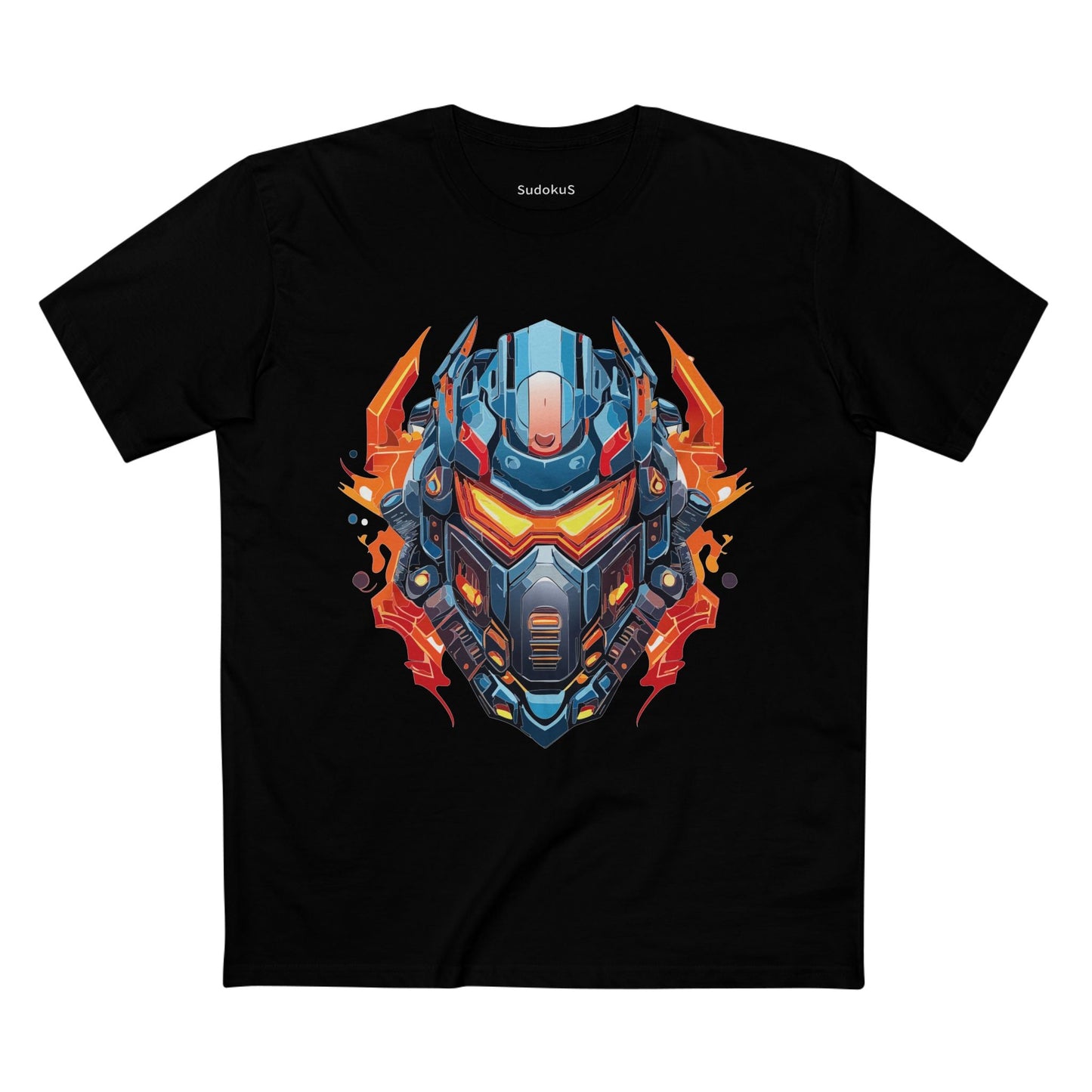 Cyborg Robot Graphic Unisex 100 Cotton Staple Tee 16