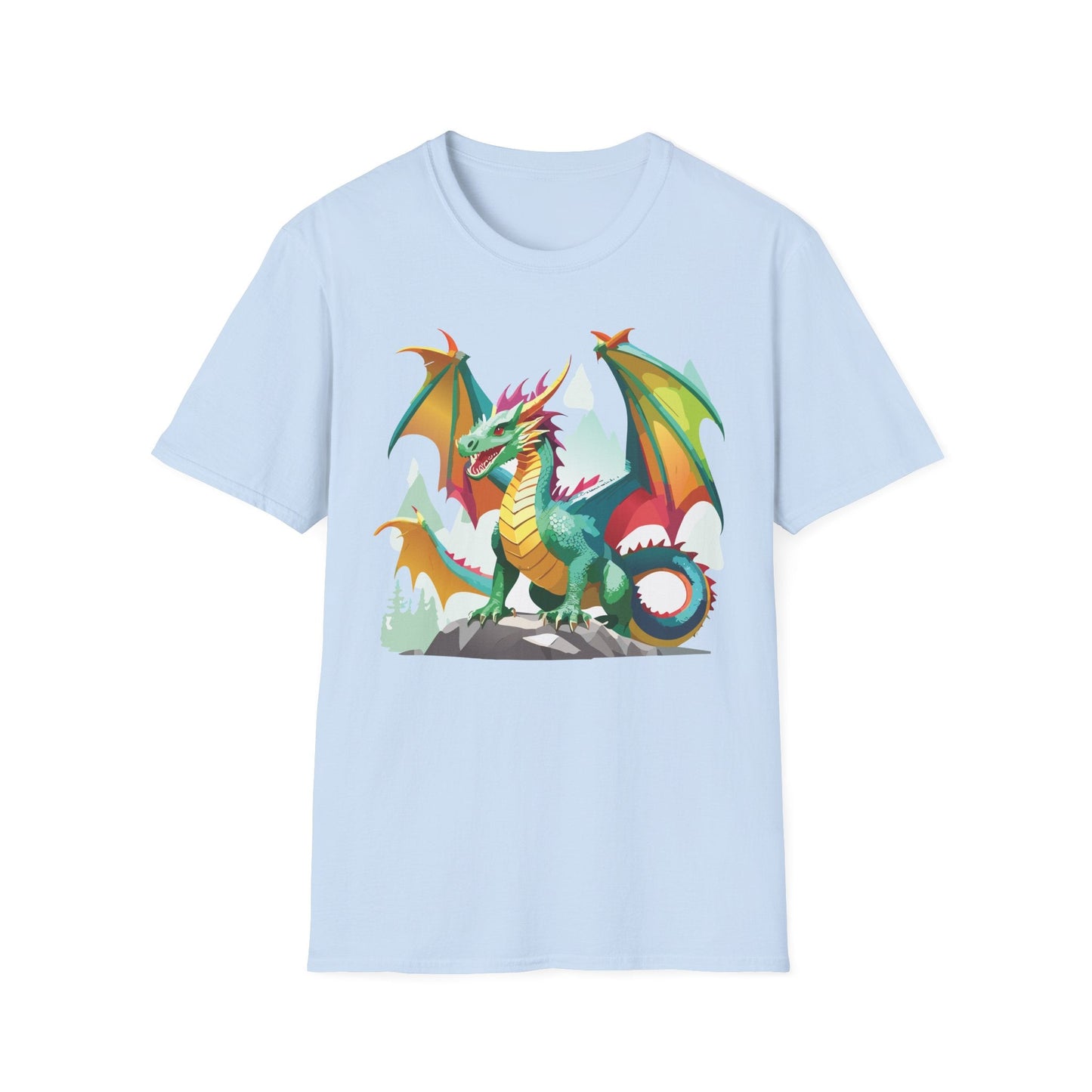 Dragon Graphic T Shirt for Men and Women Unisex Animal Design Softstyle Cotton Tee Premium Quality