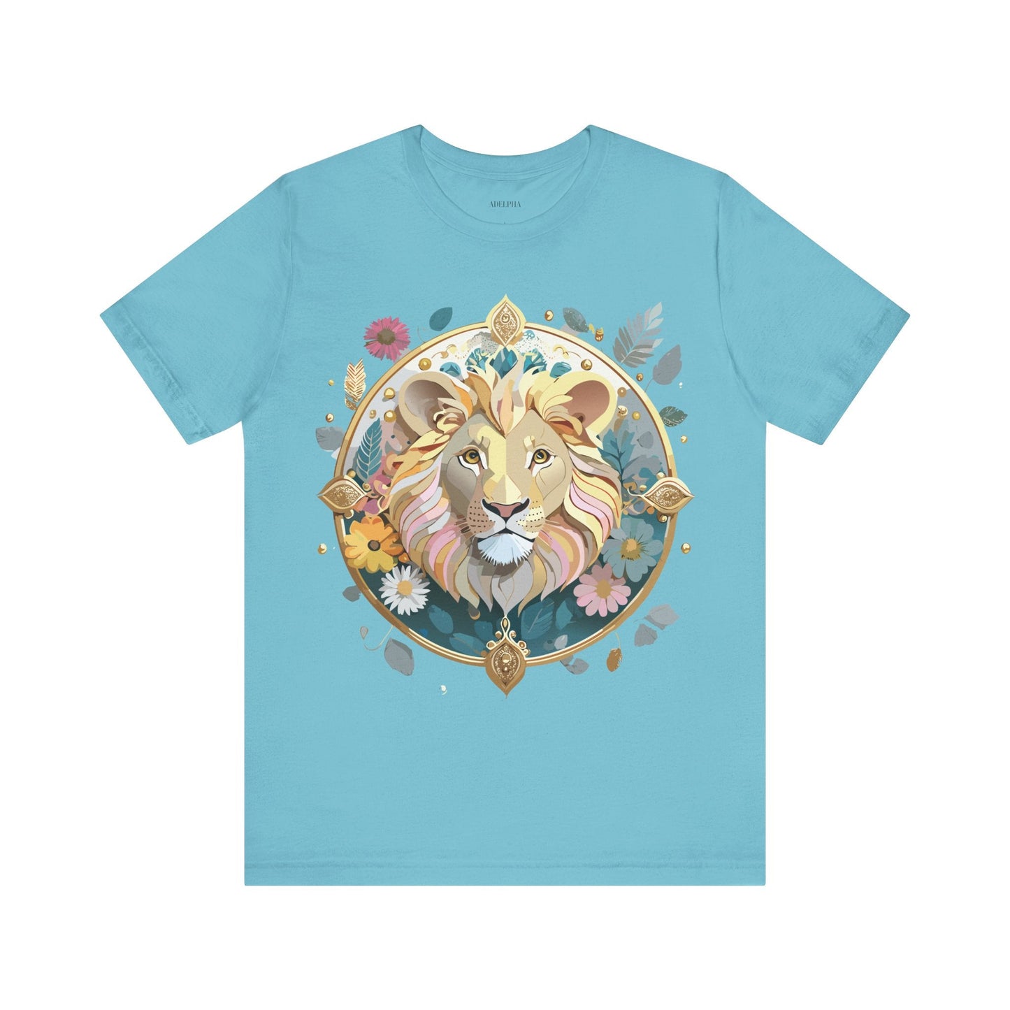 Medallion Graphic Unisex 100 Cotton Vintage Animal Medal Artwork Tee 64