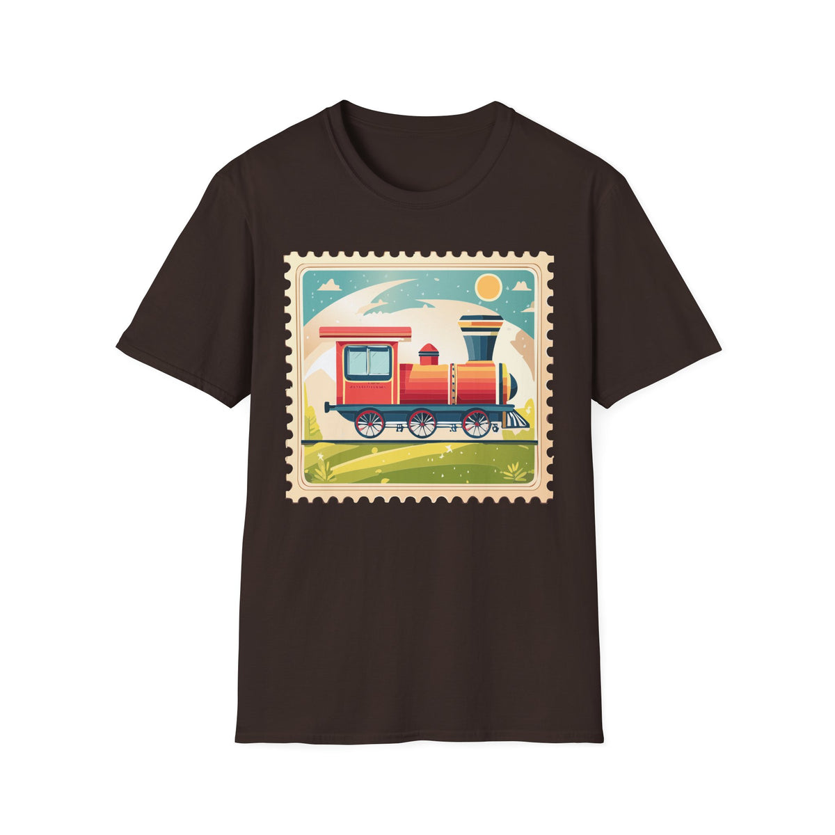 Vintage Steam Train T-Shirt | Retro Locomotive Graphic Tee Unisex 100 Cotton Gildan T-Shirt