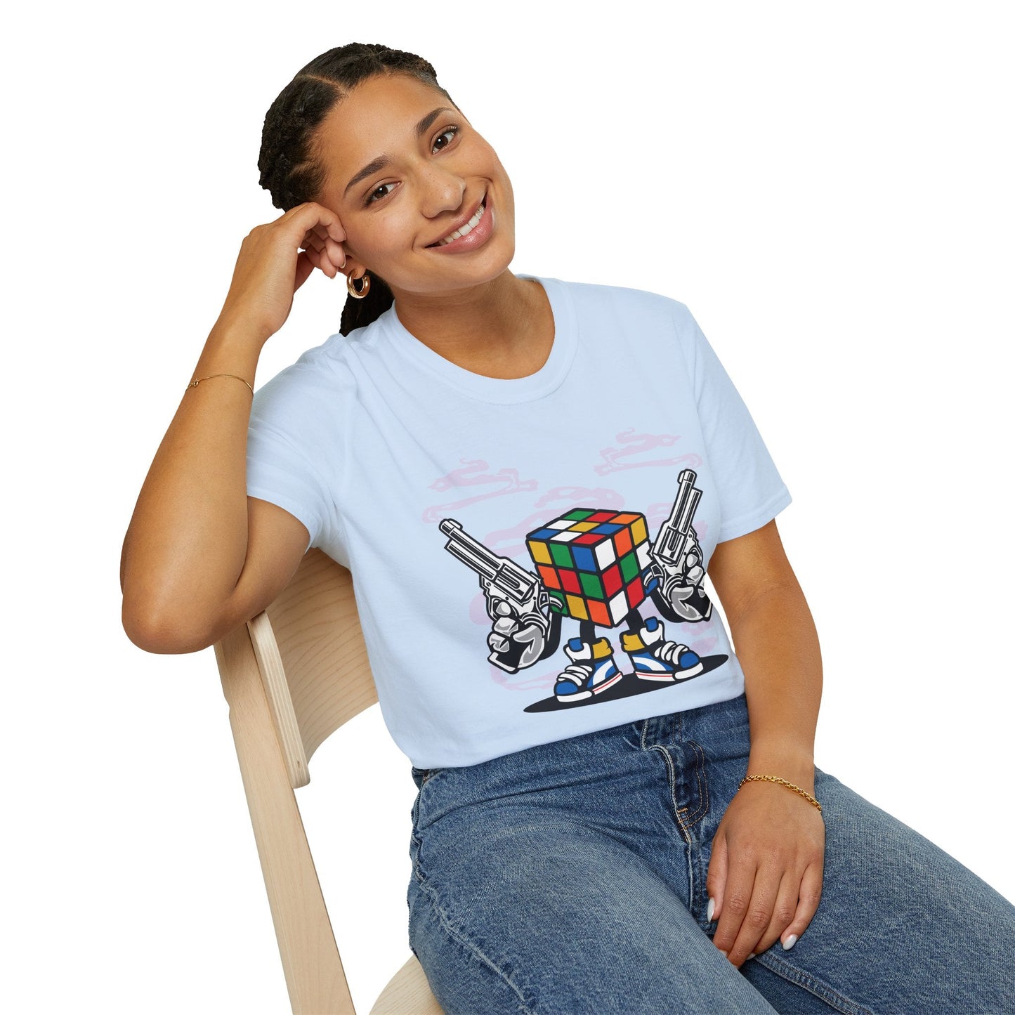 Cartoon Animation Funny T Shirt Gildan Softstyle 64000 Unisex Short Sleeve Cotton Tee