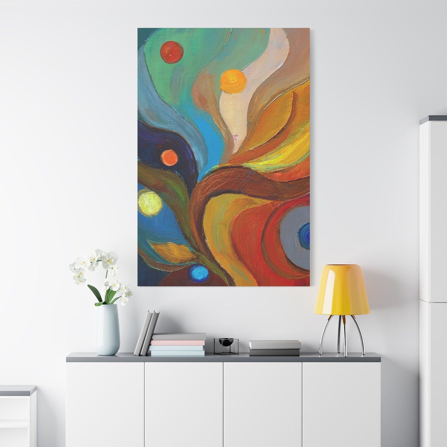 Abstract Oil Painting Print Canvas 20x24,20x30,24x30 24x32,24x36,30x40 32x48,36x48,40x60 Pine-Wood Inner Frame ABS-91