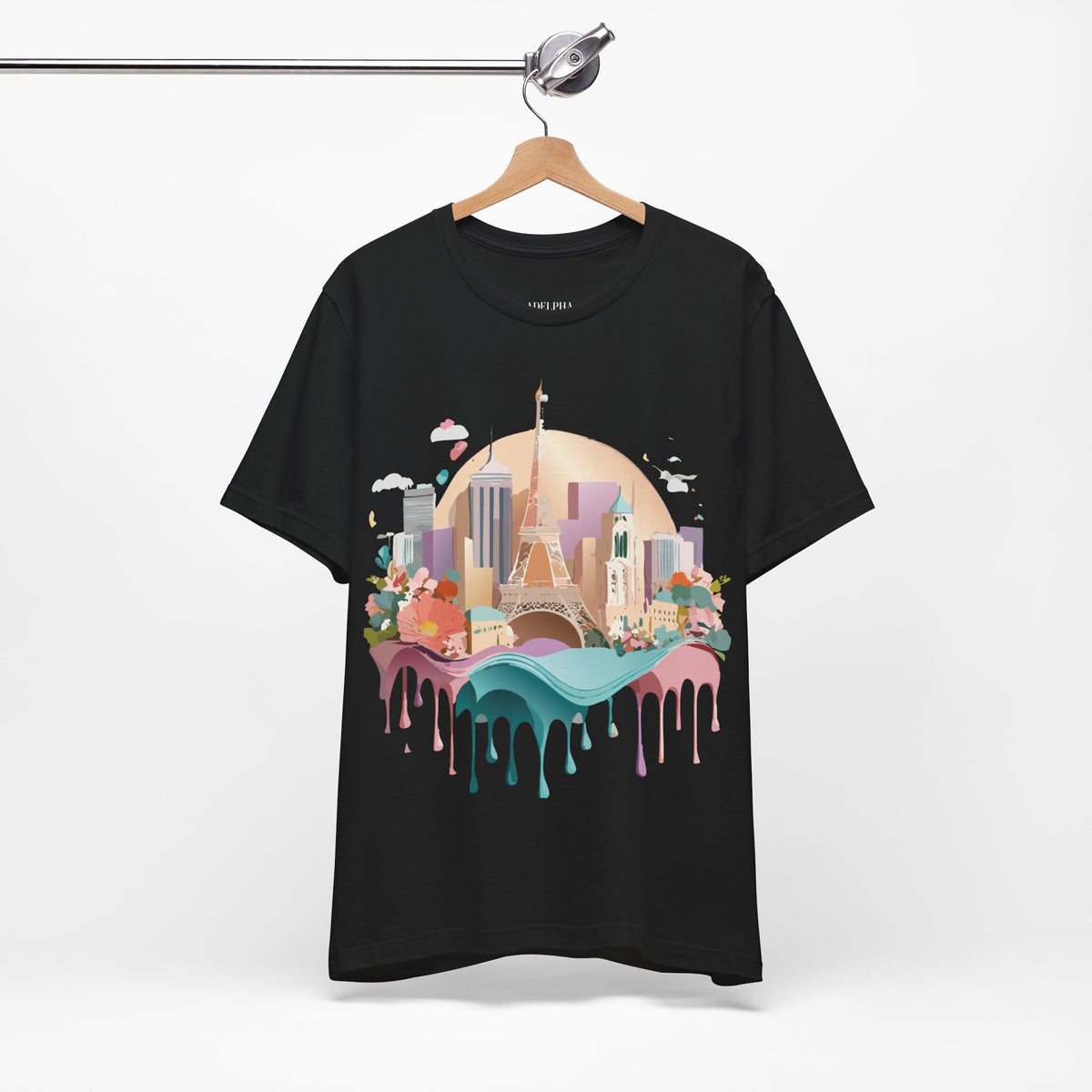 Unisex Cotton Bella+Canvas Tee with Paris