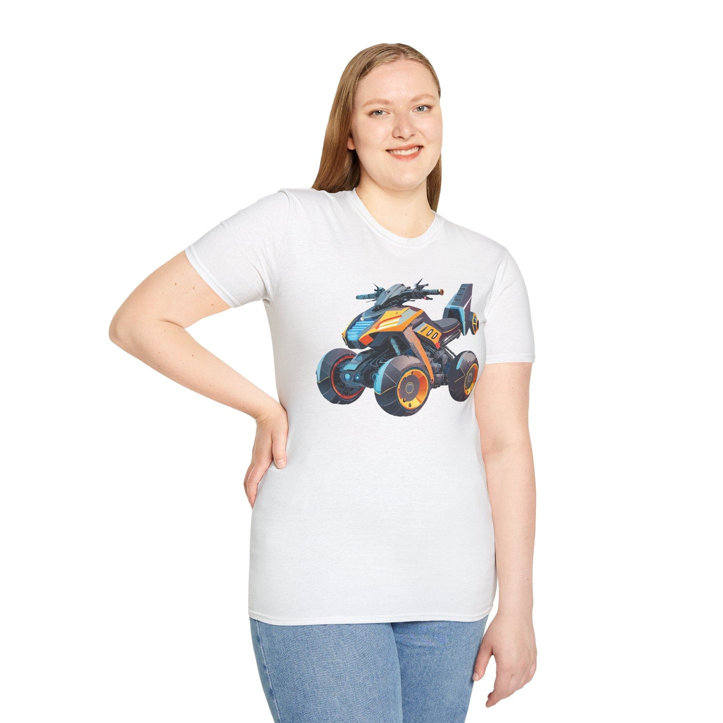 Unisex Bike T Shirt Moto Shirt With Motorcycle Design MTB Tee For Riders One Hundred Percent Cotton