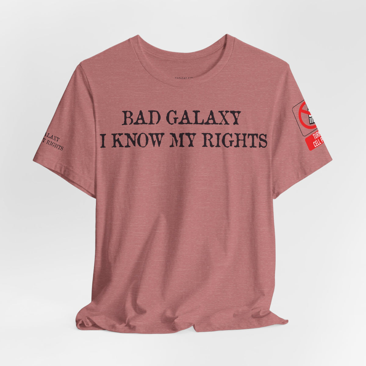 Art Red Stamp Graphic Unisex Cotton Bella+Canvas Tee with Art Design b98
