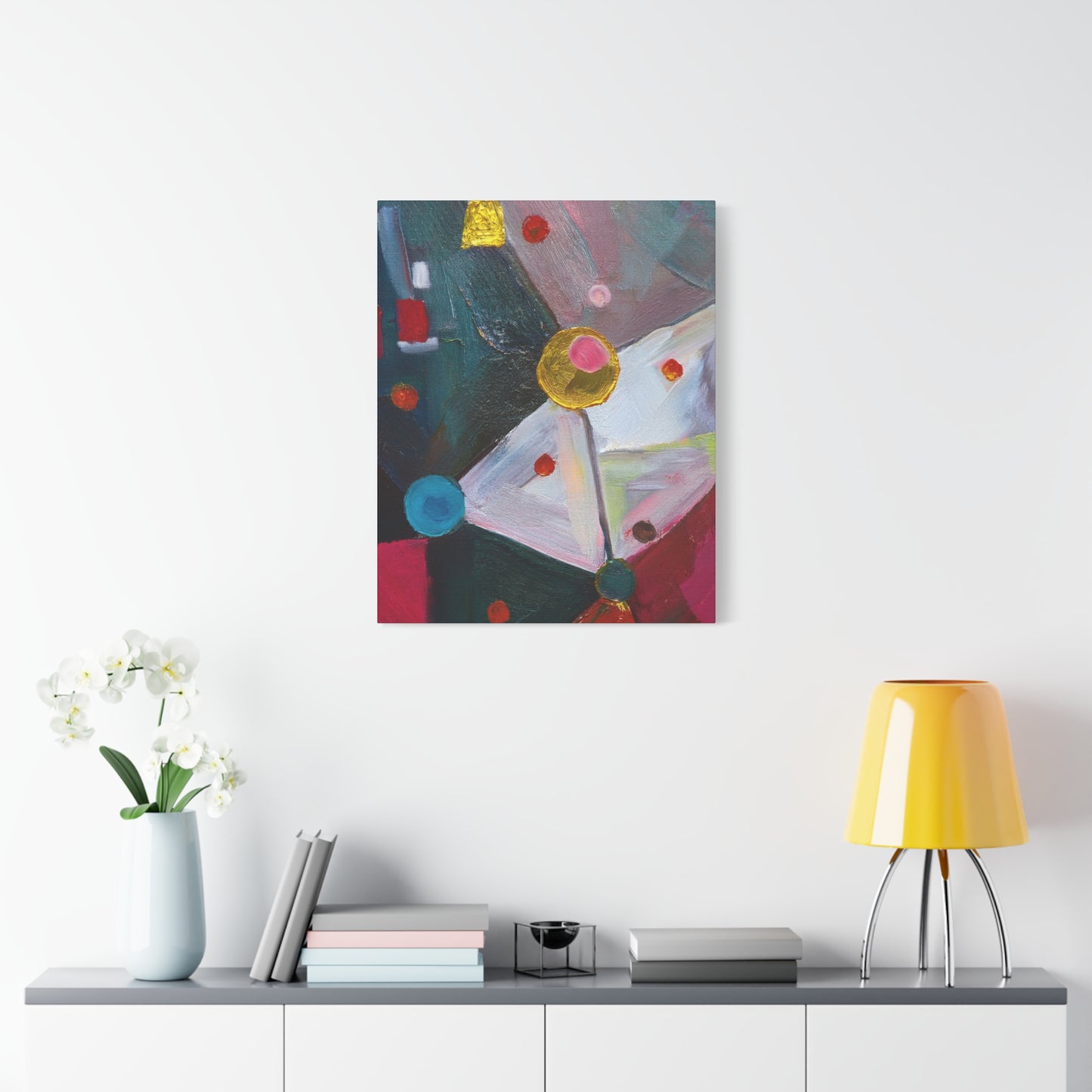 Abstract Oil Painting Print Canvas 20x24,20x30,24x30 24x32,24x36,30x40 32x48,36x48,40x60 Pine-Wood Inner Frame ABS-166