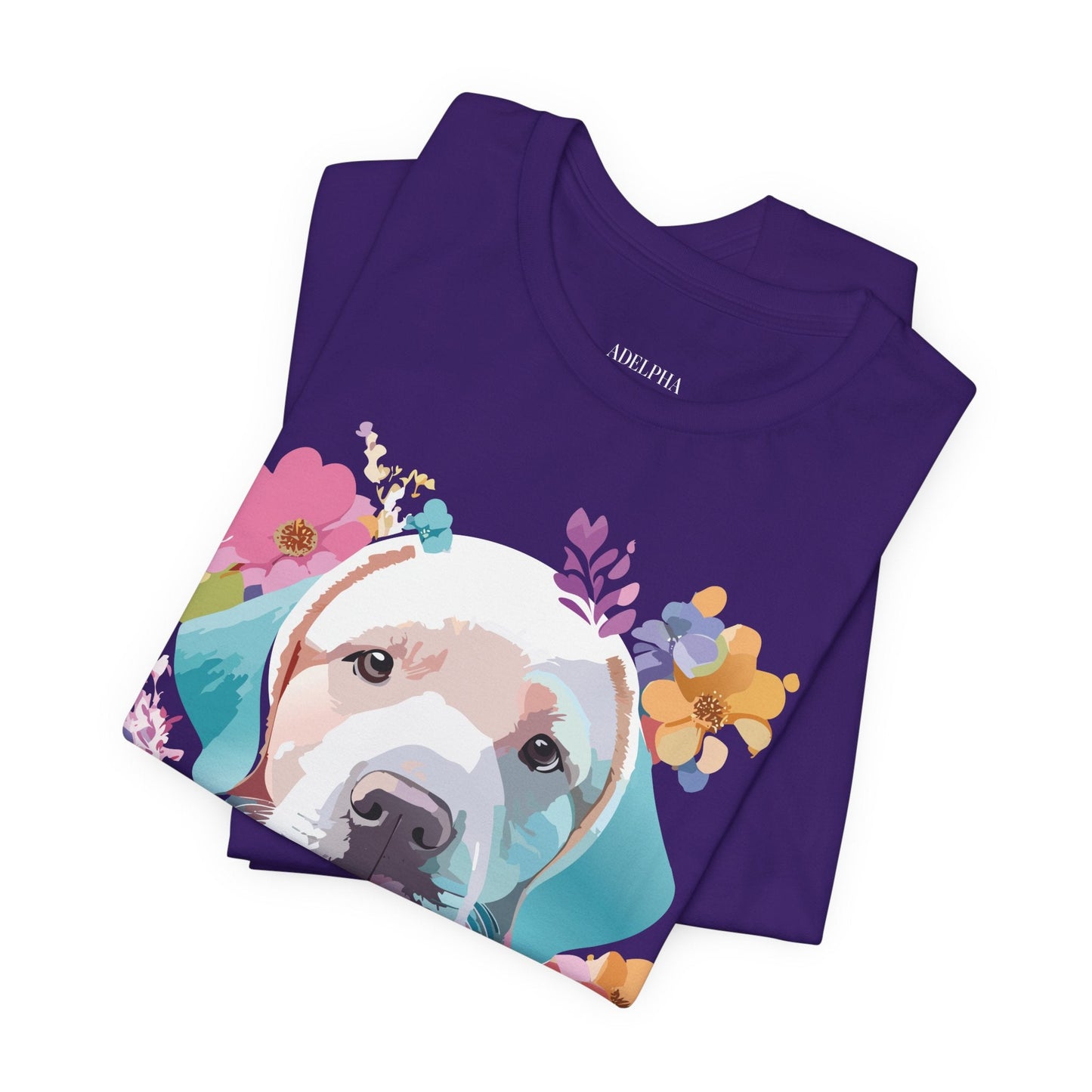 Dog Graphic Tee Unisex Vintage Inspired Art Design Adelpha Short Sleeve Jersey Shirt