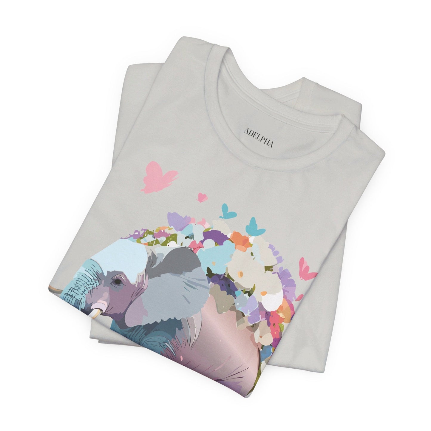 Elephant Graphic T Shirt Unisex Vintage Inspired Artwork By Adelpha Short Sleeve Tee