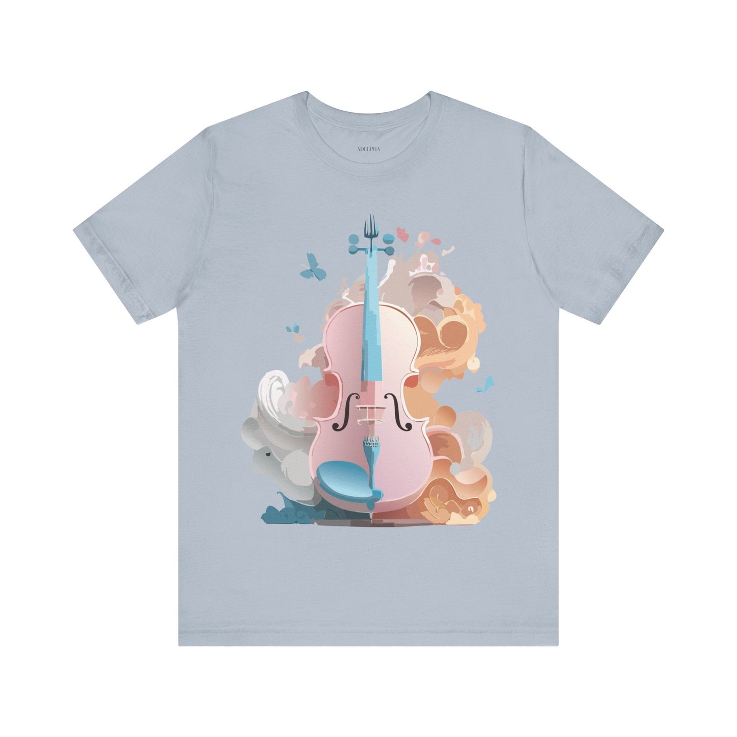 Music Graphic Unisex 100 Cotton Vintage Art with Musical Elements Tee 7