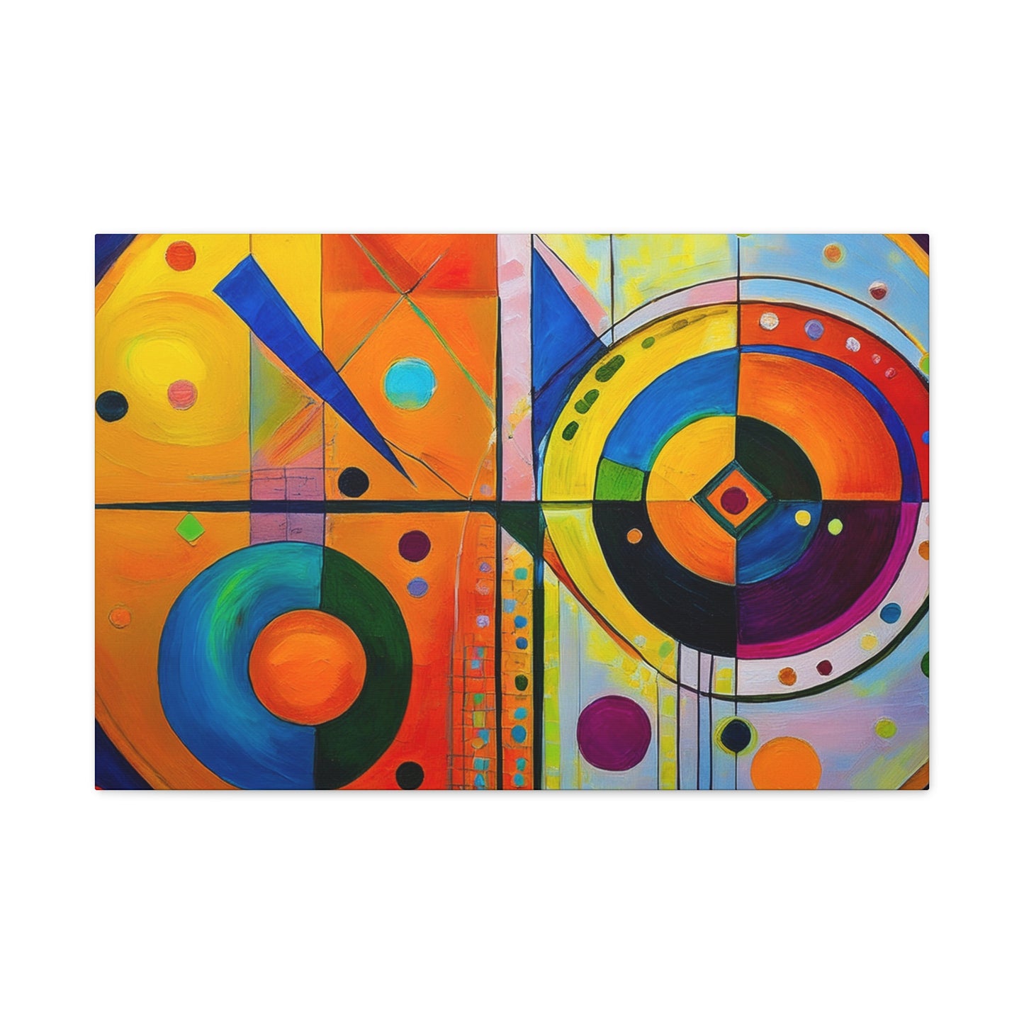 Abstract Oil Painting Print Canvas 24x16, 30x20, 36x24, 48x32, 60x40 Bright Latex Inks, Pine-Wood Inner Frame ABH-63