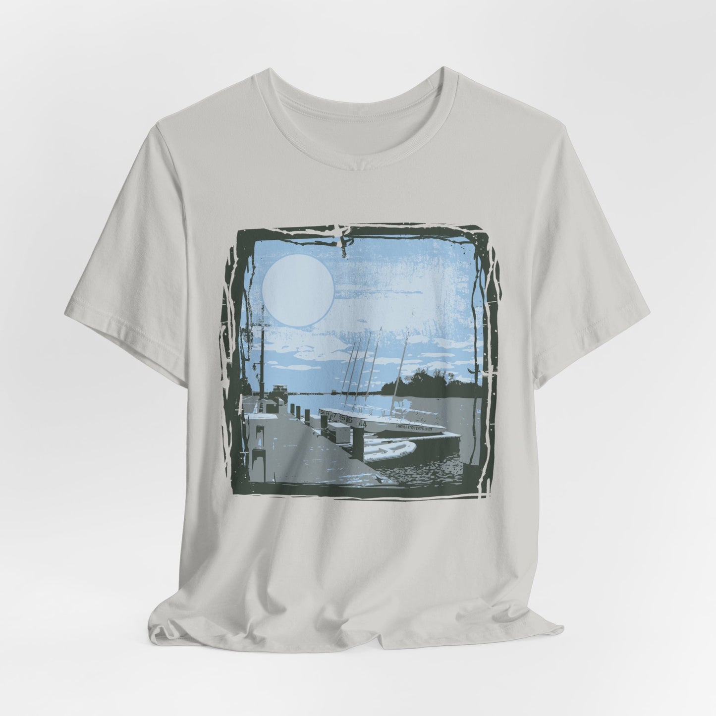 Yacht Club Retro Poster Graphic Design Tee, Yacht Club Shirt, Vintage Tees, Art Design T-Shirt, Graphic Tee, Retro Art Shirts