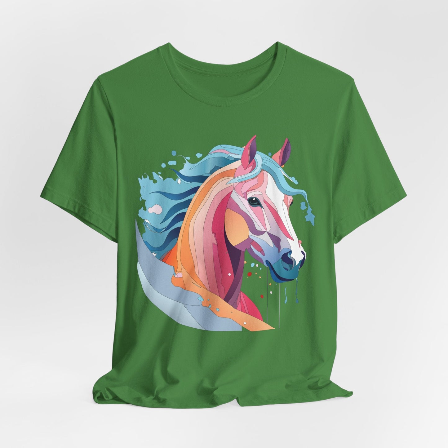 Unisex Animal Tee Shirt With Art Design Wild Animals Short Sleeve Premium Comfort Fit