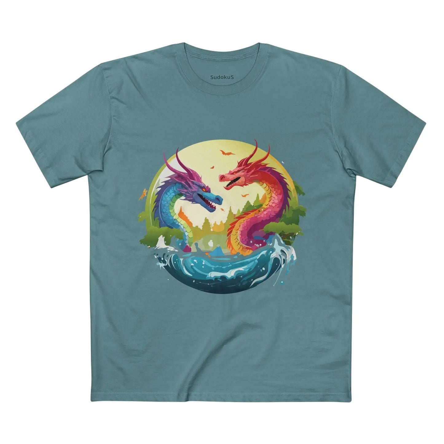 Dragon Graphic Unisex 100 Cotton Staple Tee 19
