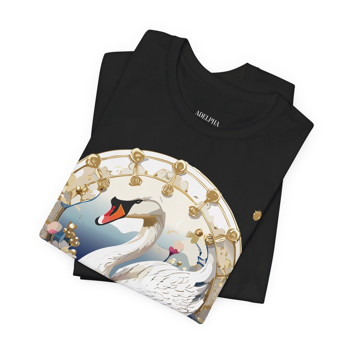 Medallion Graphic Unisex Cotton Bella+Canvas Tee with Art Design d87