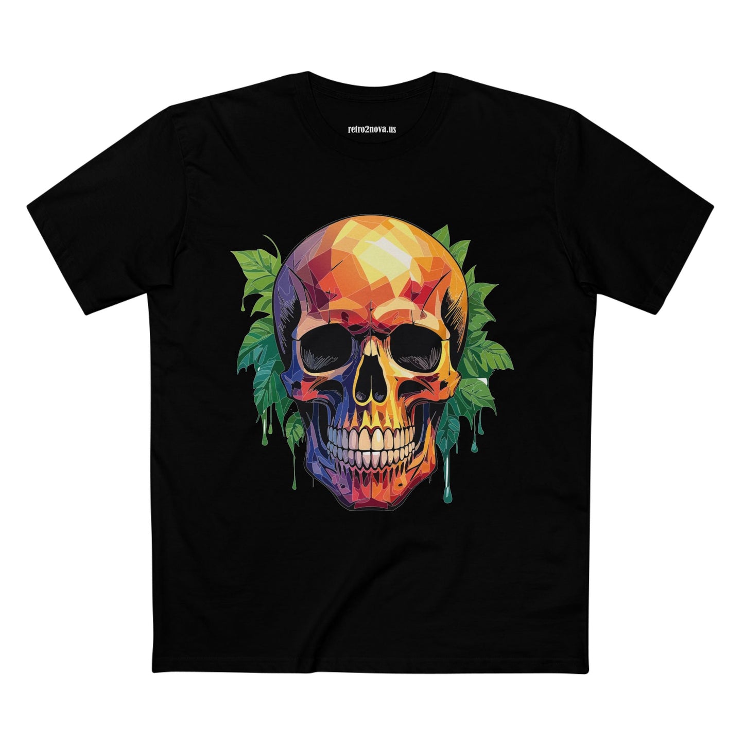 Skull and Skeleton Shirt Unisex Premium Cotton Tee with Original Art Design Retro2Nova Collection