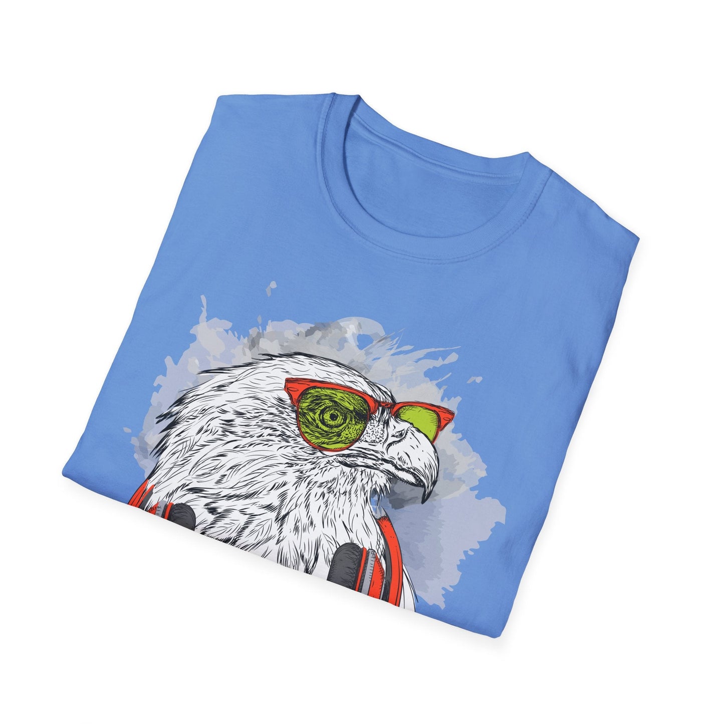 I Love Music Animals Shirt With Headphones Unisex Gildan Softstyle 64000 Tee Premium