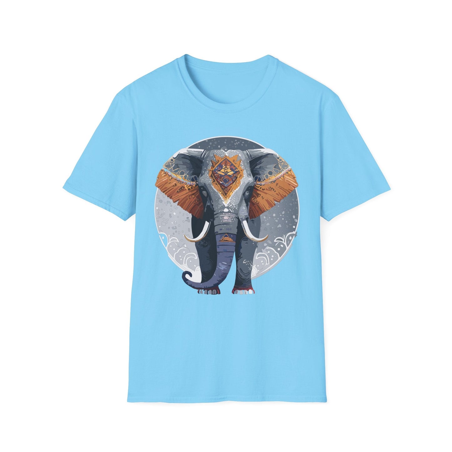 Elephant T Shirt Unisex Short Sleeve Tee SoftStyle Gildan 64000 One Hundred Percent Cotton