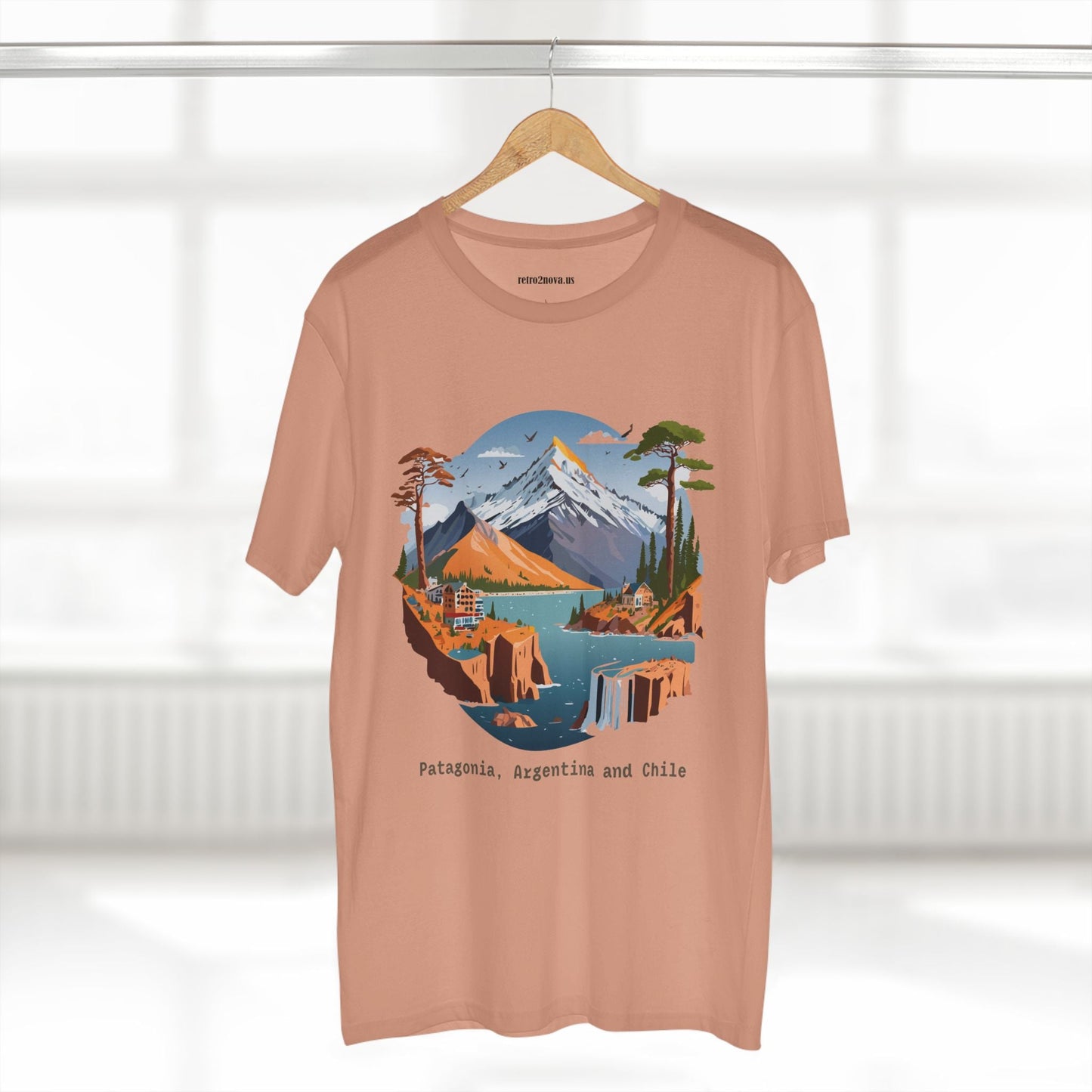 Travel Shirt Unisex Premium Cotton Tee With Original Art Design Retro2Nova TT69 Edition