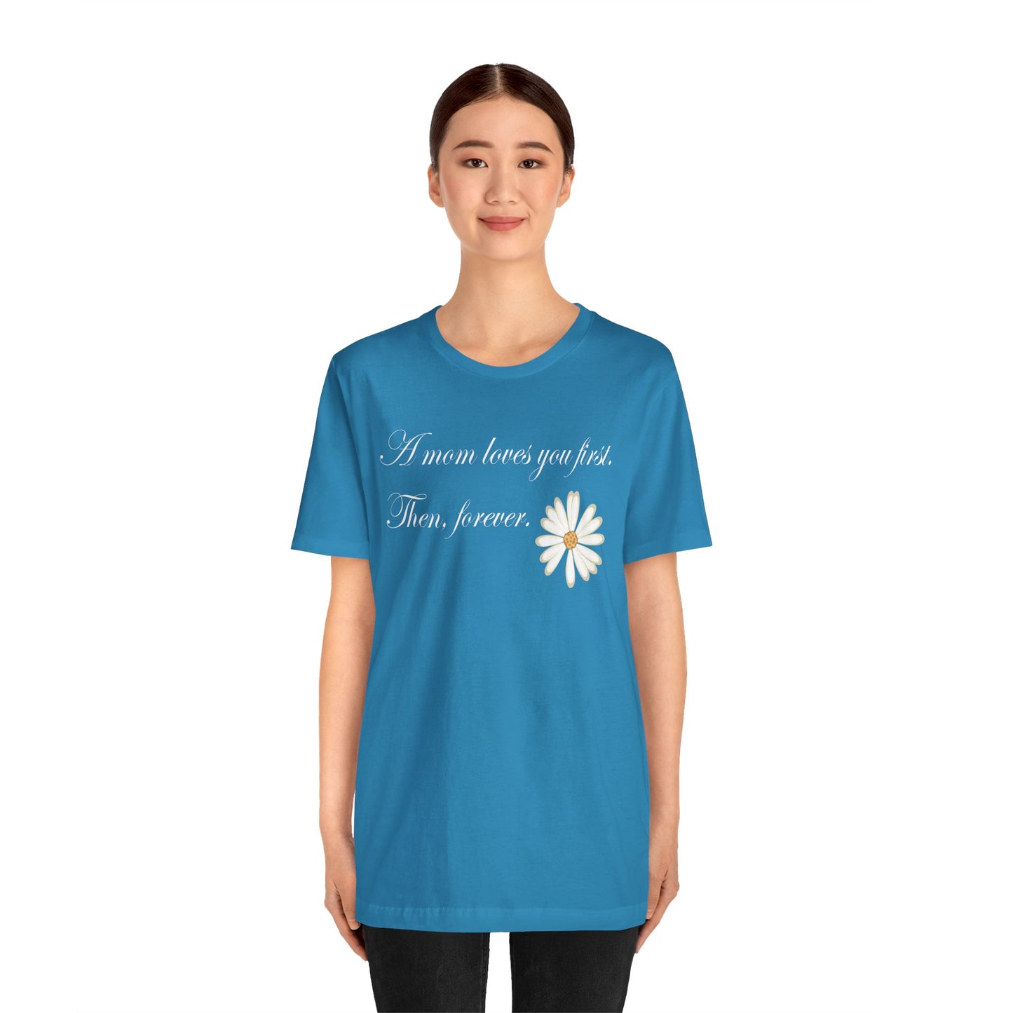 T-shirt unisexe en coton avec signature de maman