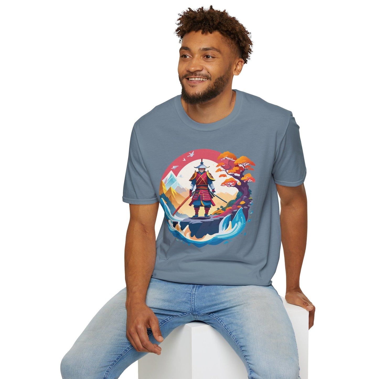Samurai Shirt Gildan Softstyle 64000 Ring Spun Cotton Unisex Tee For Everyday Comfort