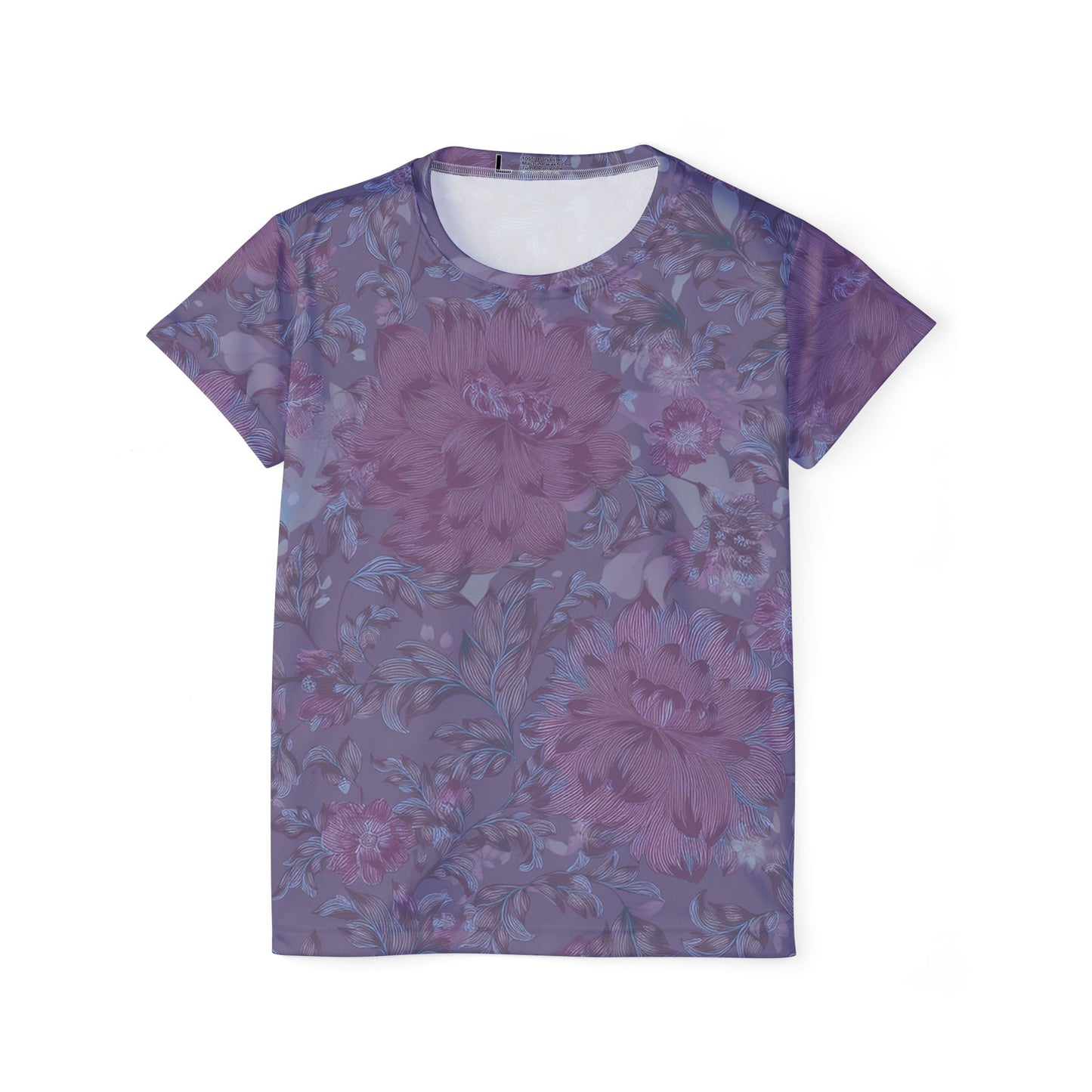 Women Poly T-Shirt with Floral Print