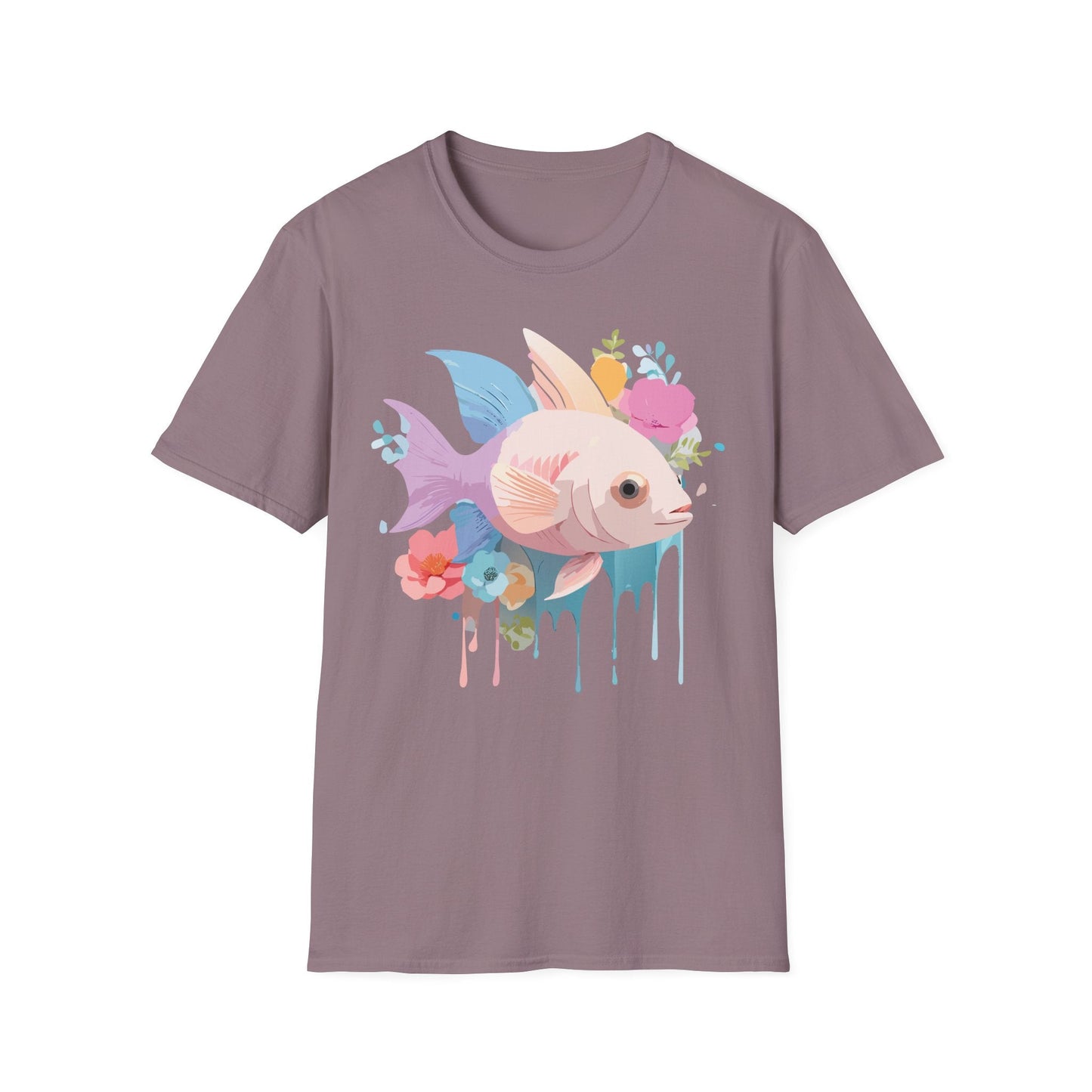 Fish Art Design Shirt, T Shirt with Fish, Graphic Shirt, Tee Shirt with Graphic Design, Shirt with Fish Graphic Art