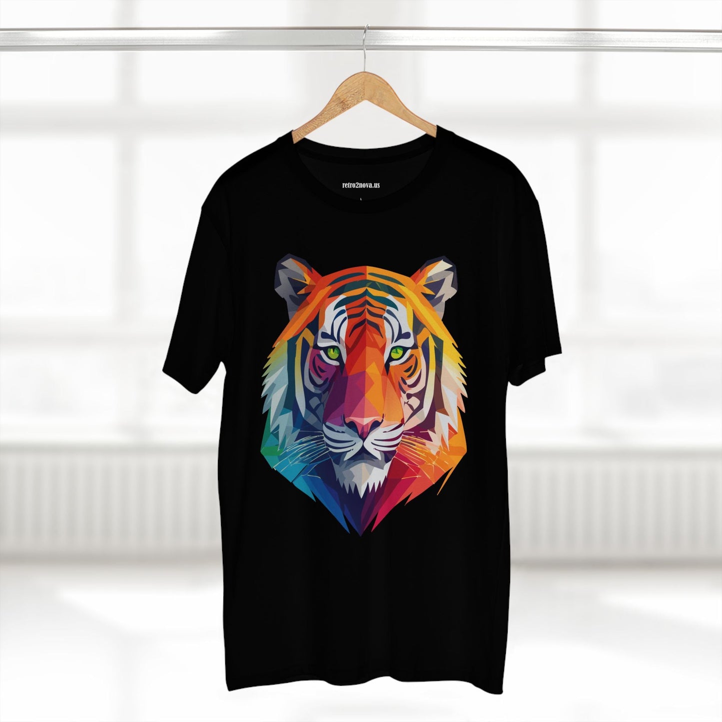 Tiger Shirt Unisex Premium Cotton Staple Tee With Original Art Design From Retro2Nova Collection For Everyday Wear
