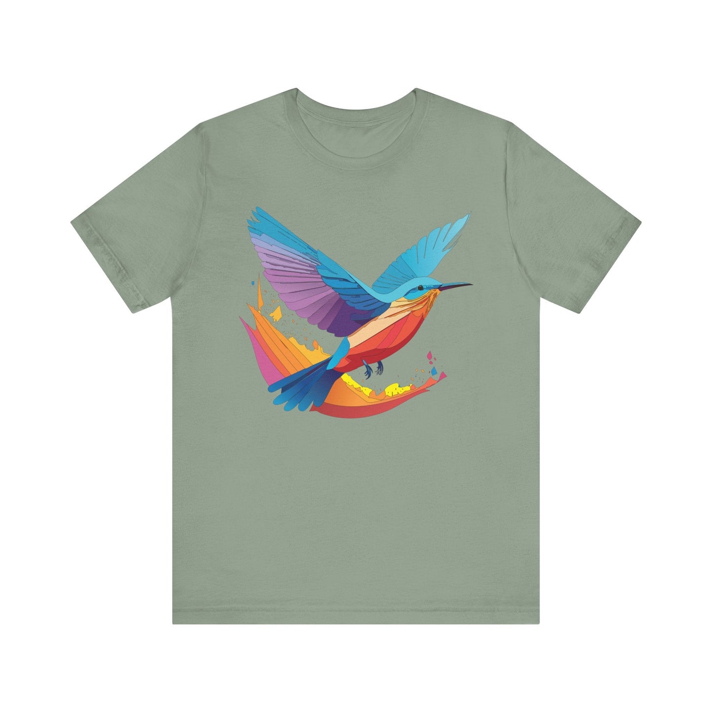 Unisex Animal Shirt Art Design Tee With Wild Animals Print Soft Comfortable Short Sleeve Tee