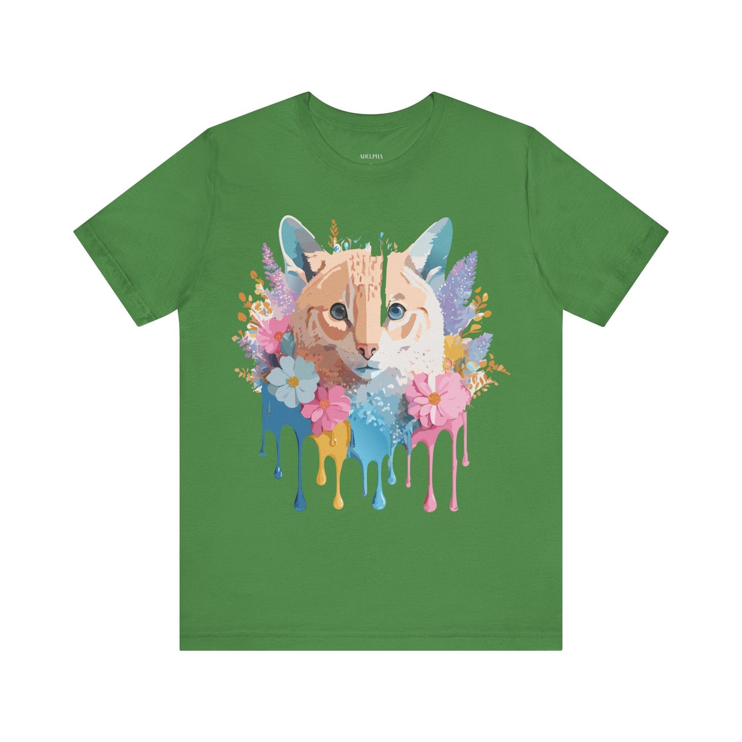 Cat Graphic Tee Unisex Vintage Art Design Adelpha Premium Comfort