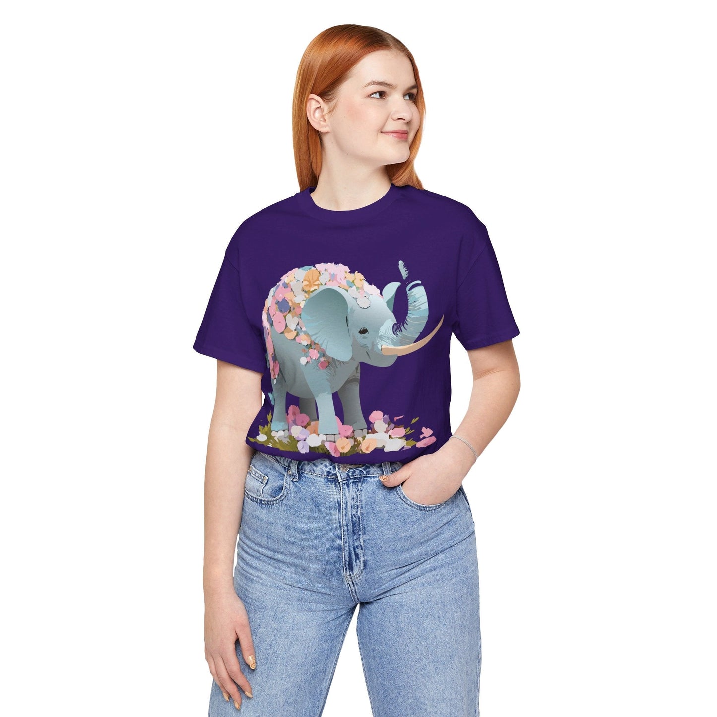 Elephant Graphic T Shirt Unisex Vintage Inspired Art Tee By Adelpha Short Sleeve