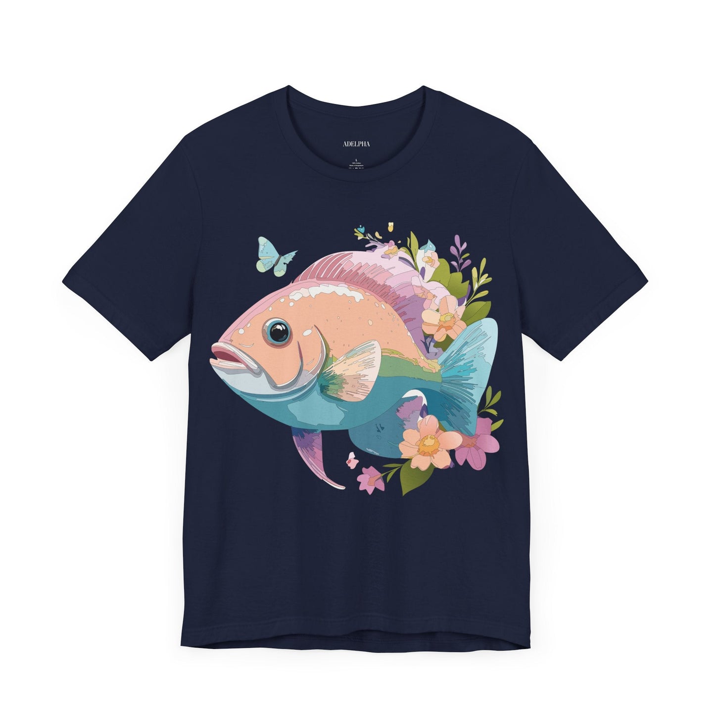 Adelpha Vintage Inspired Graphic Tee Unisex Jersey Short Sleeve Art Design Shirt