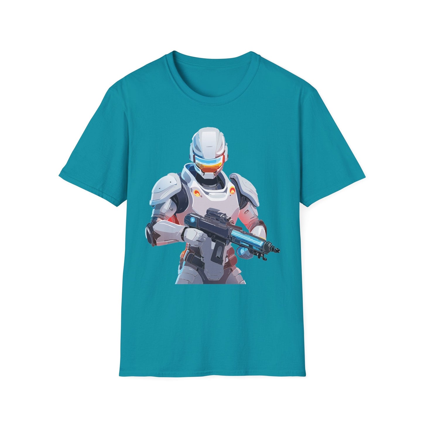 Robocop Themed Unisex Softstyle T Shirt With Robocop Art Design Cotton Tee Premium Comfort