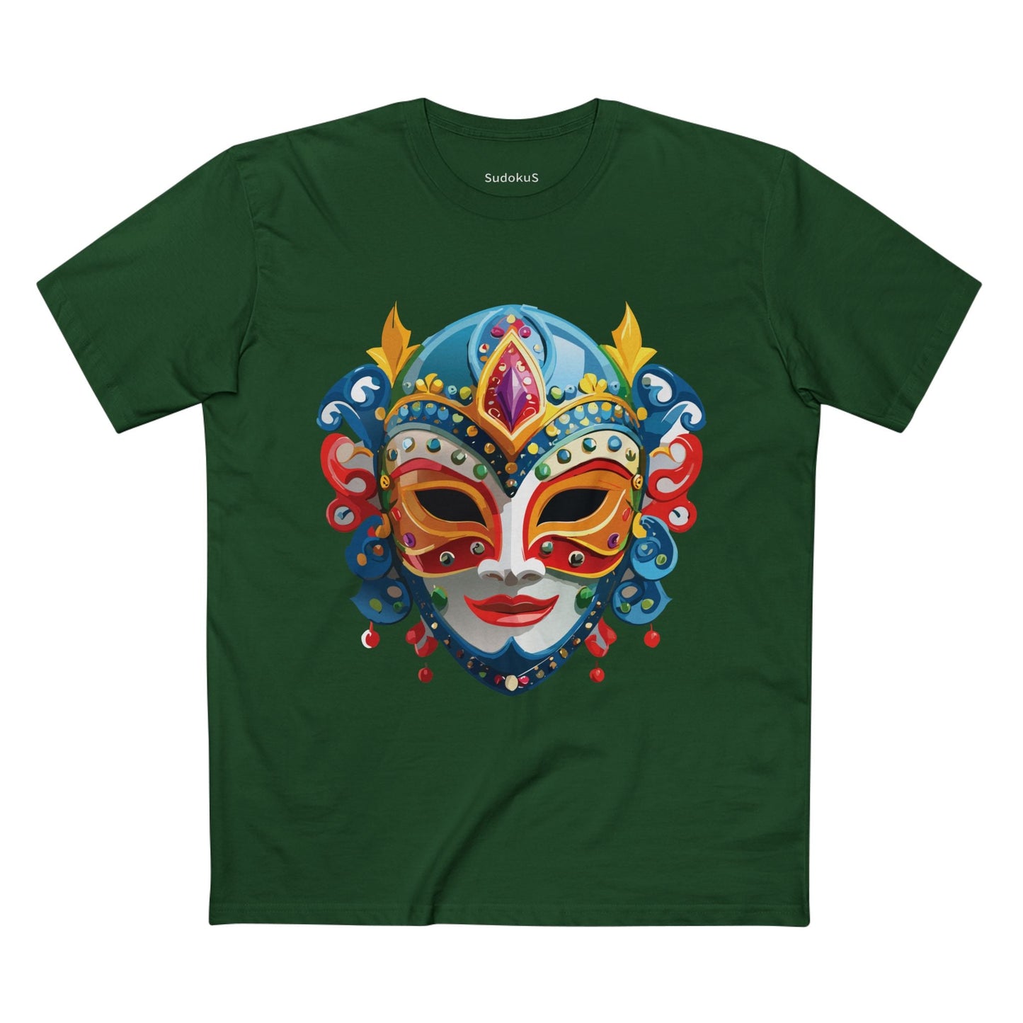 Mask Graphic Unisex 100 Cotton Staple Tee 23