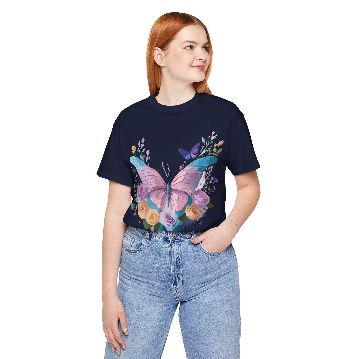 Adelpha Unisex Graphic Tee With Vintage Inspired Artwork Short Sleeve