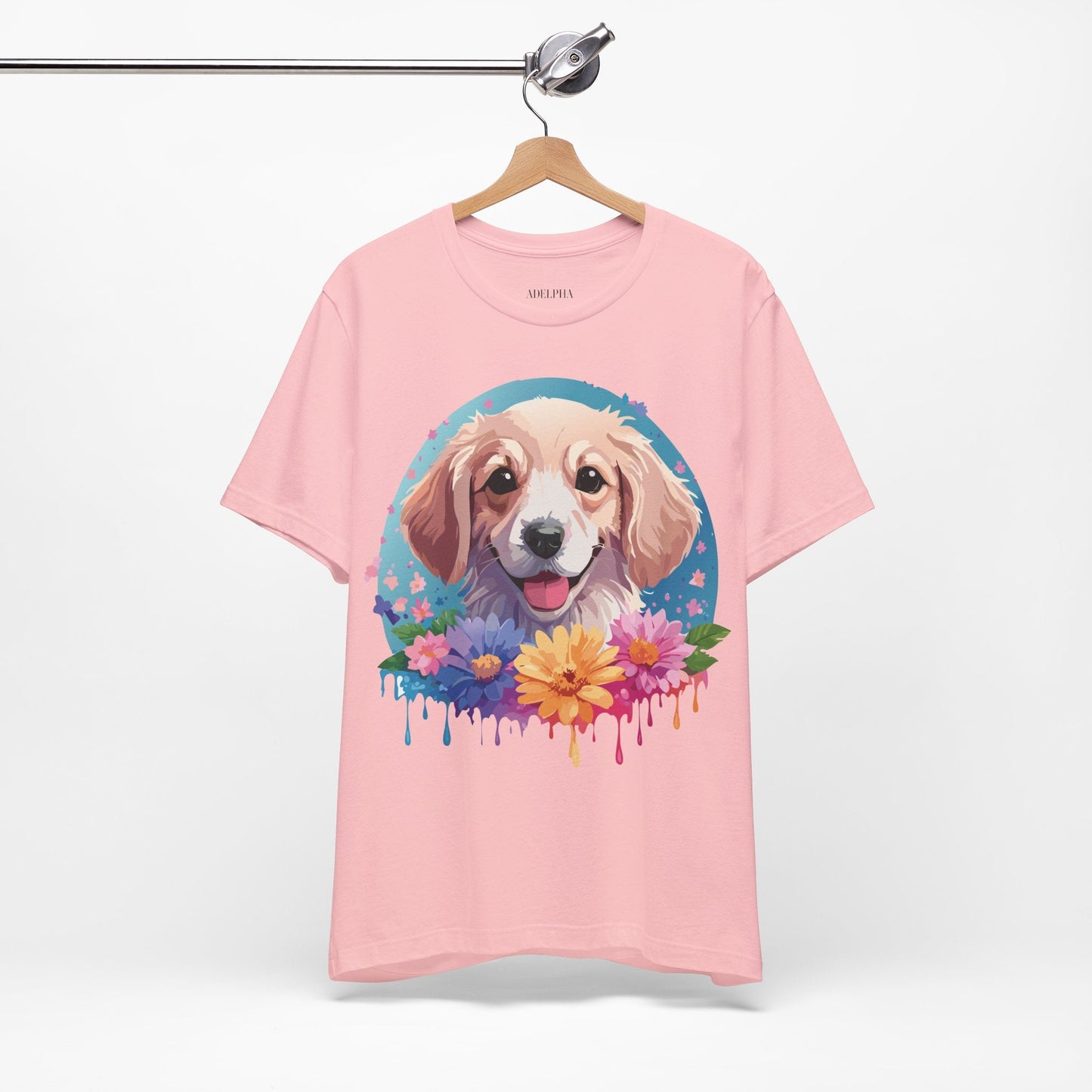 Dog Shirt Unisex Graphic Tee With Original Adelpha Artwork Jersey Short Sleeve Casual Look
