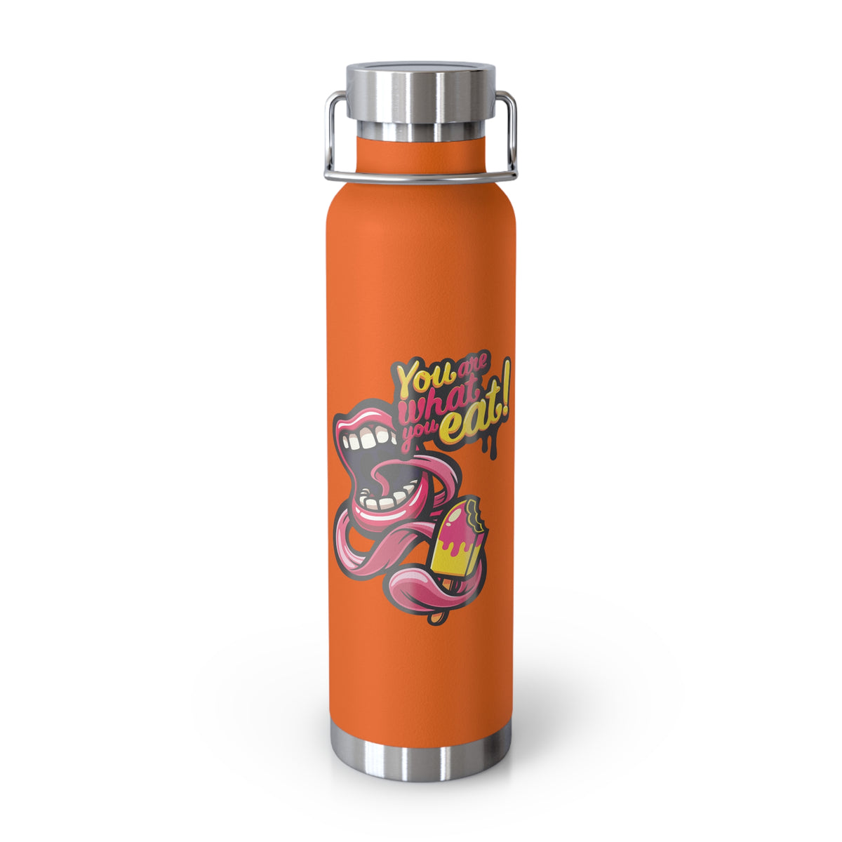 22oz Copper Insulated Water Bottle with Cartoon Design - CV70