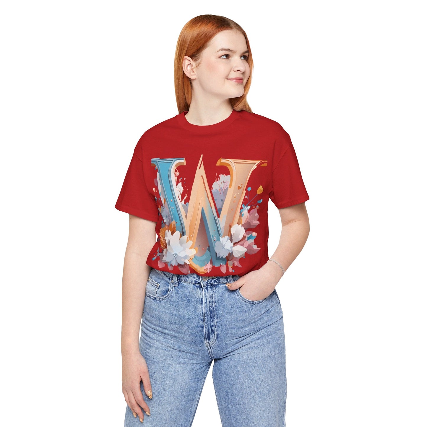 Letter W Shirt Unisex Graphic Tee By Adelpha Featuring Vintage Artwork For Everyday Casual Wear