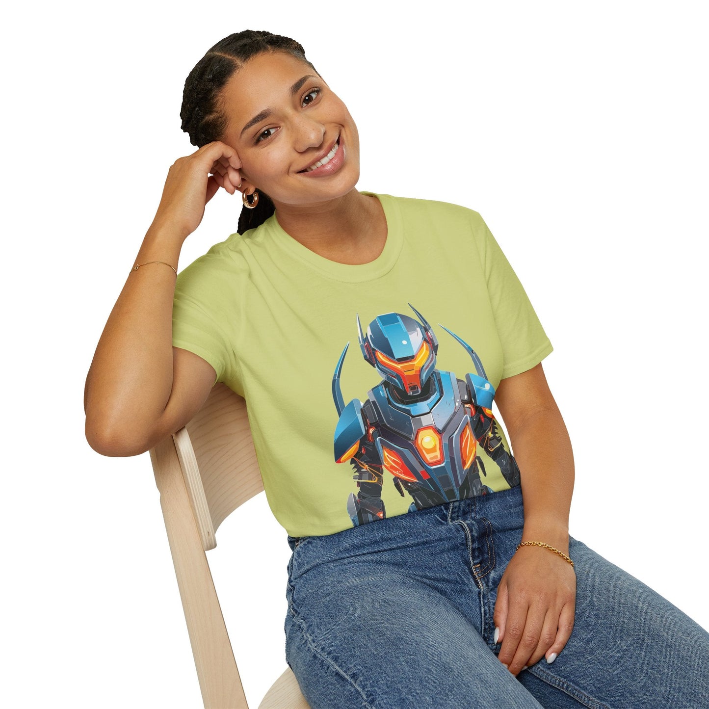 Cyborg Tee Robot Shirt Terminator Shirt Unisex Gildan Softstyle 64000 Soft Cotton Tee