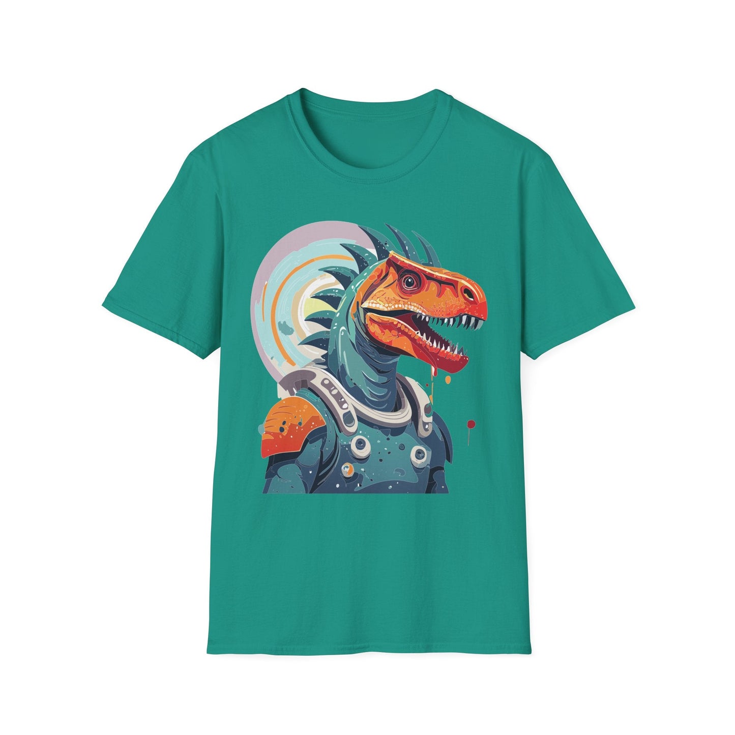 Unisex Gildan Softstyle 64000 Alien T Shirt With Cosmos Space Alien Art Graphic Tee