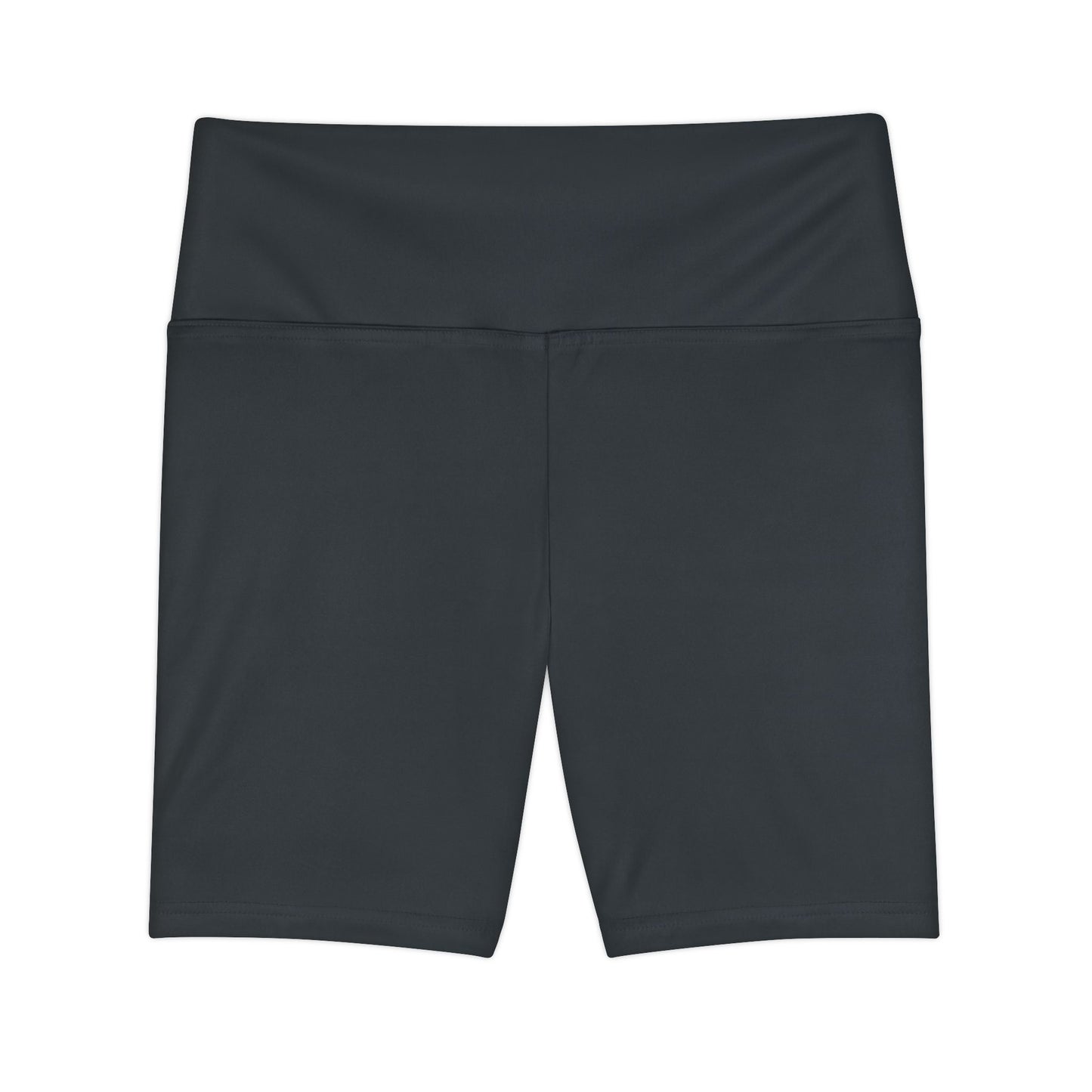 Gunmetal Women's High-Waist Workout Shorts — Comfortable Athletic Biker Shorts for Gym & Yoga