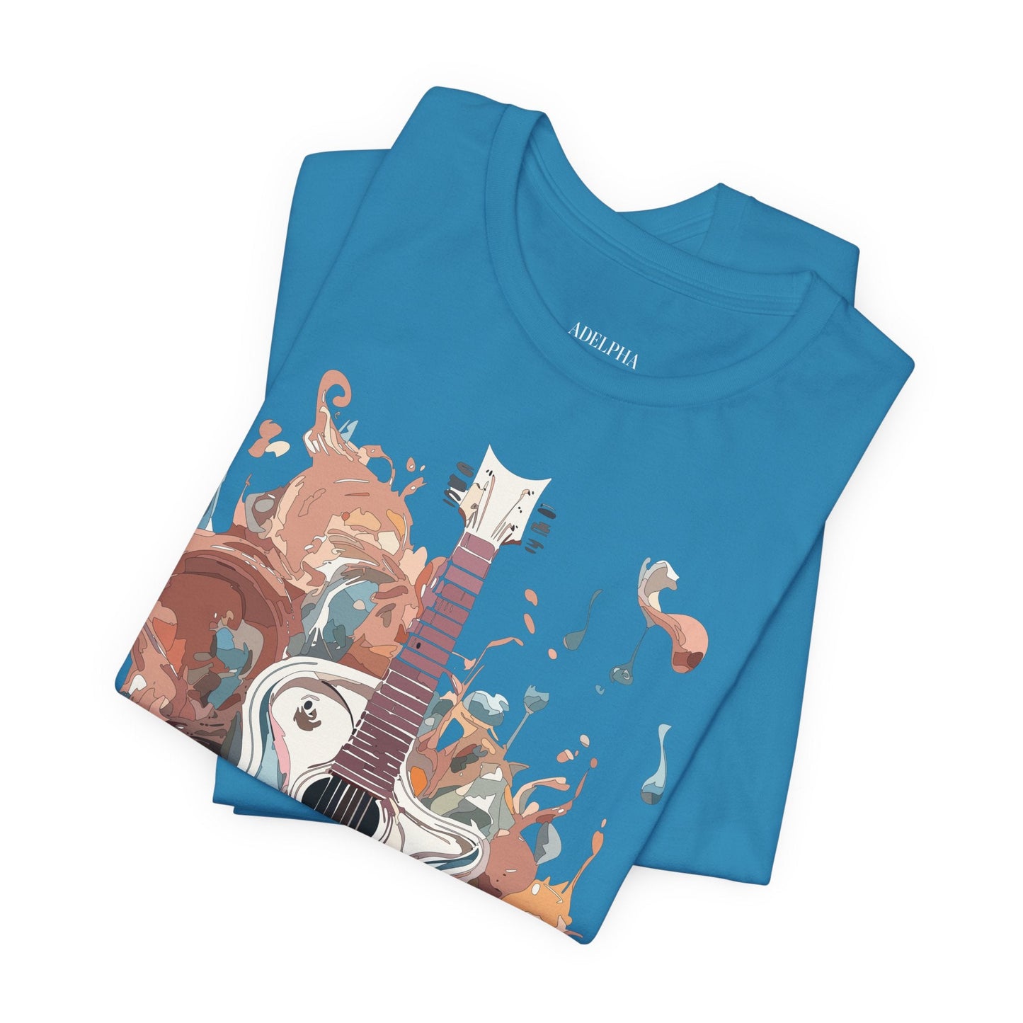 Adelpha Music Graphic Tee for Men and Women Unisex Vintage Inspired Artwork Tee Premium