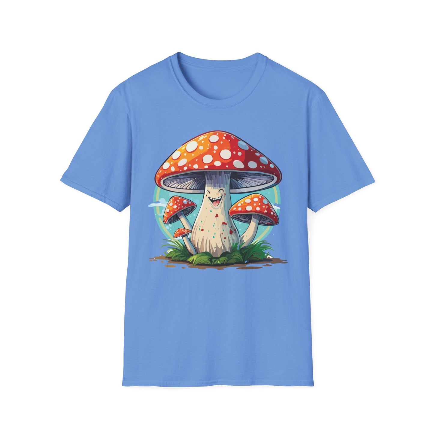 Mashroom Tee Shirt Unisex Funny Mashroom Design Softstyle Cotton Tee For Everyday Comfort