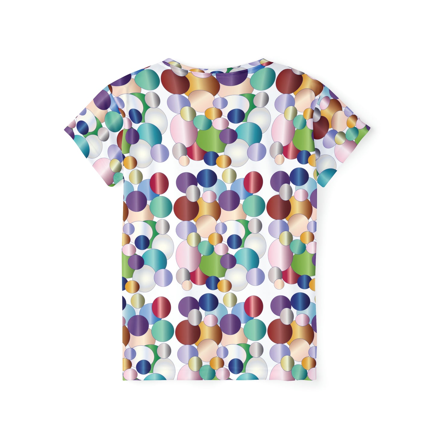 Poly Jersey Tee Shirt with abstract prints